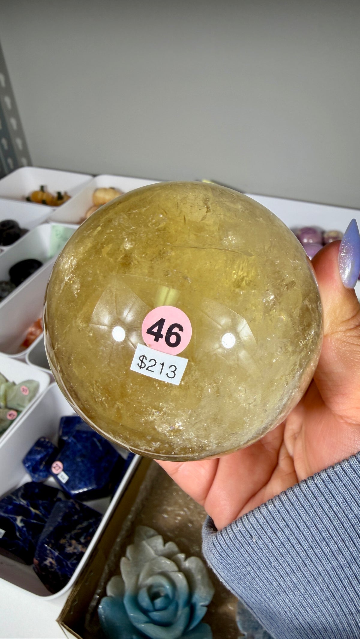 Gorgeous Natural Citrine Sphere from the Congo | Opt 46