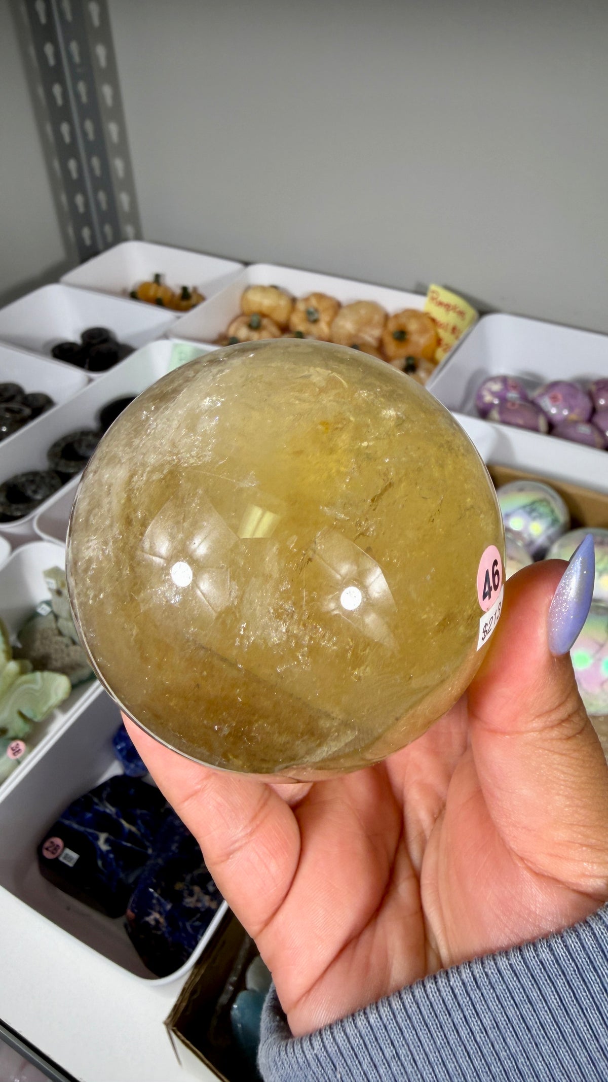 Gorgeous Natural Citrine Sphere from the Congo | Opt 46