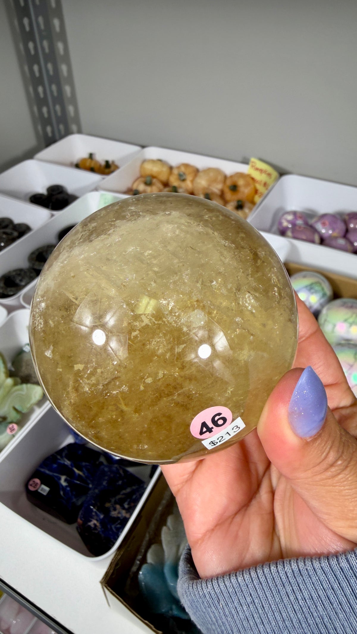 Gorgeous Natural Citrine Sphere from the Congo | Opt 46