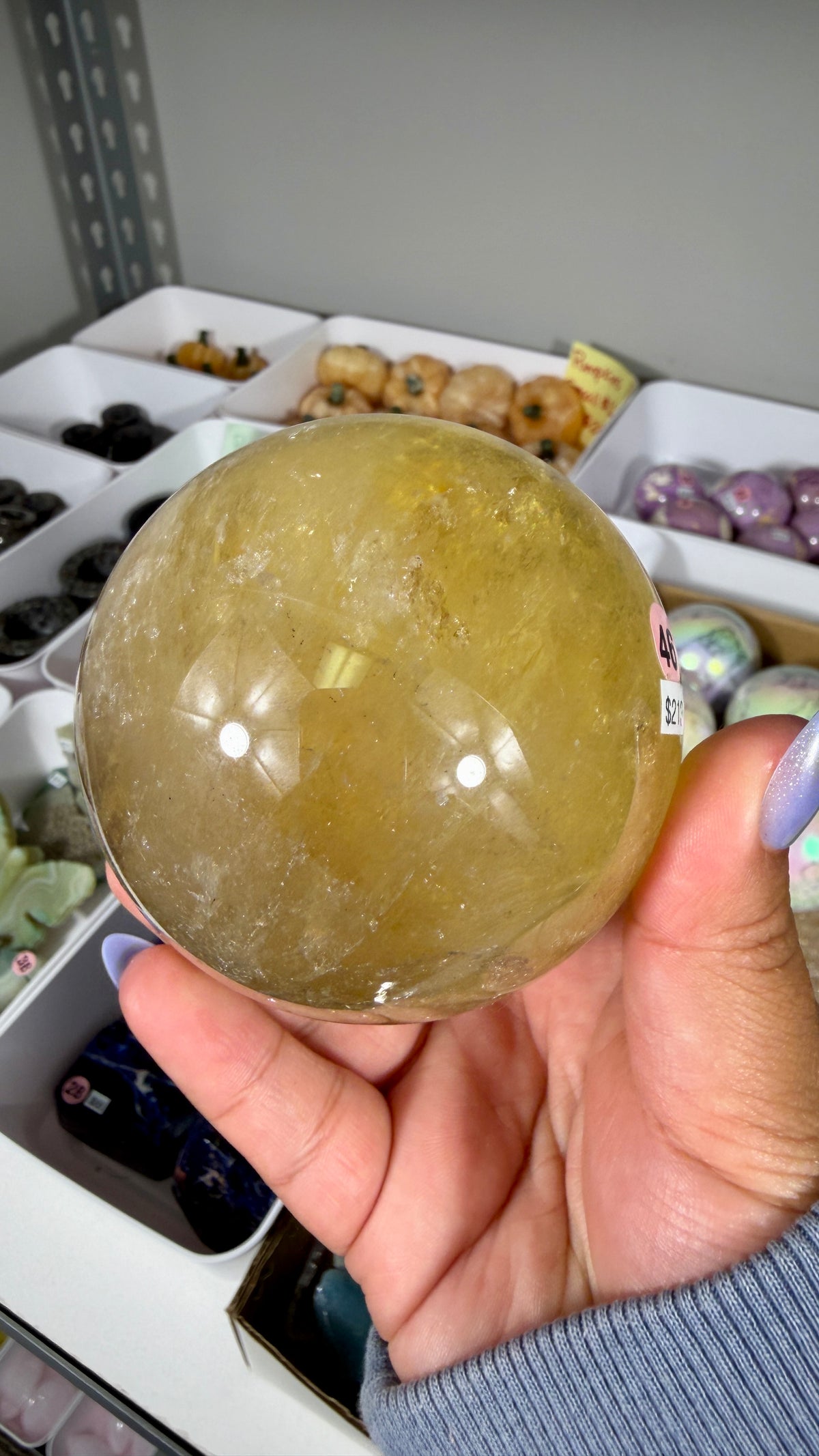 Gorgeous Natural Citrine Sphere from the Congo | Opt 46