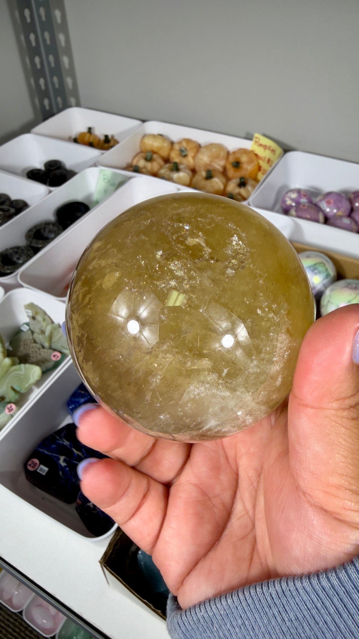 Gorgeous Natural Citrine Sphere from the Congo | Opt 46