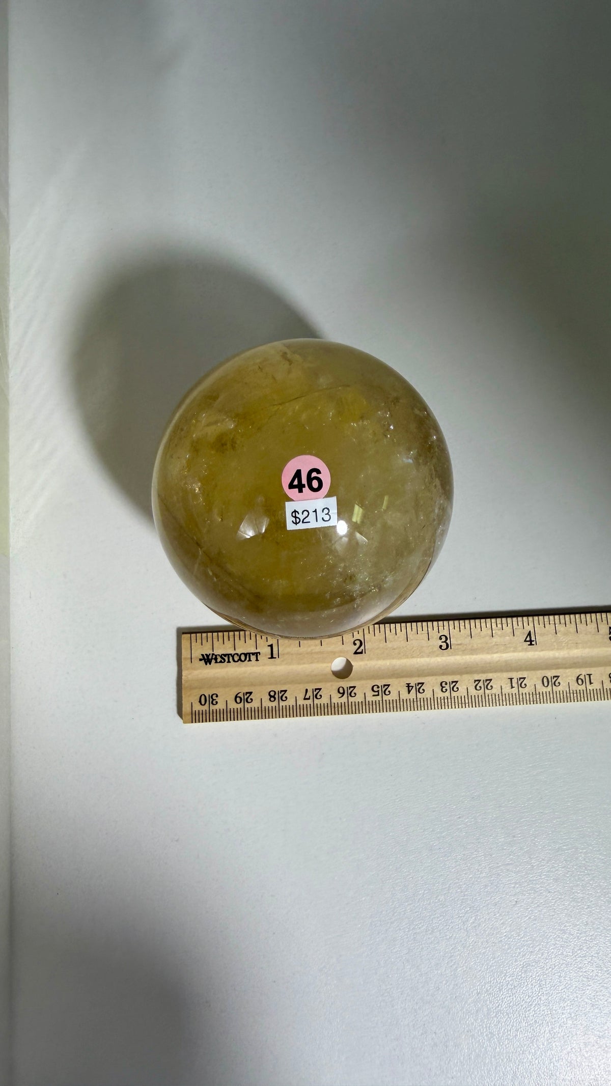 Gorgeous Natural Citrine Sphere from the Congo | Opt 46