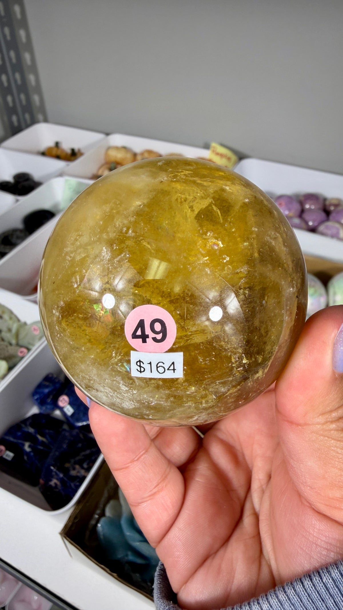 Gorgeous Natural Citrine Sphere from the Congo | Opt 49