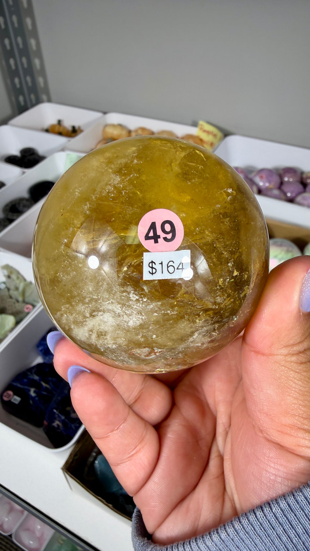 Gorgeous Natural Citrine Sphere from the Congo | Opt 49