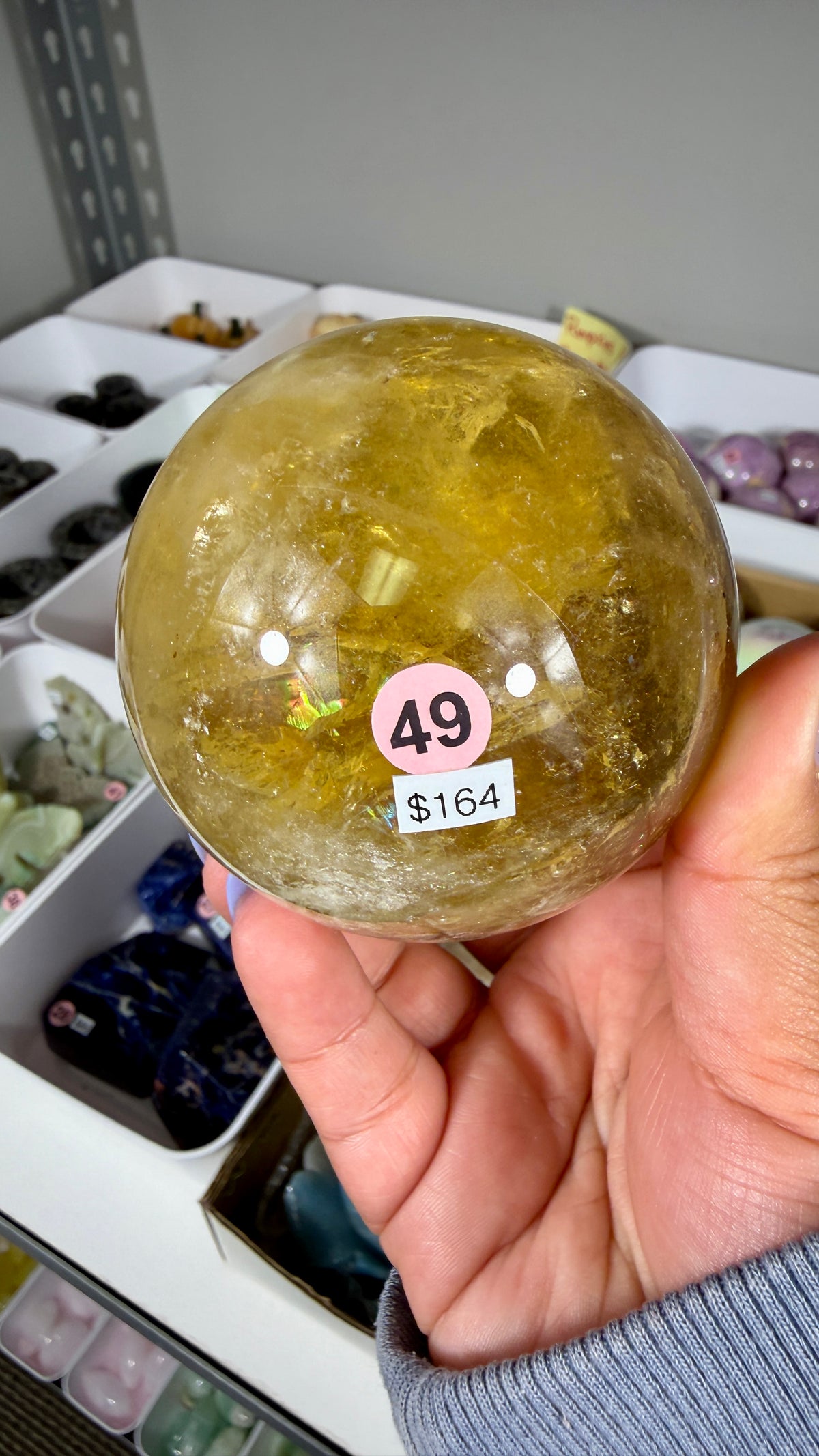 Gorgeous Natural Citrine Sphere from the Congo | Opt 49