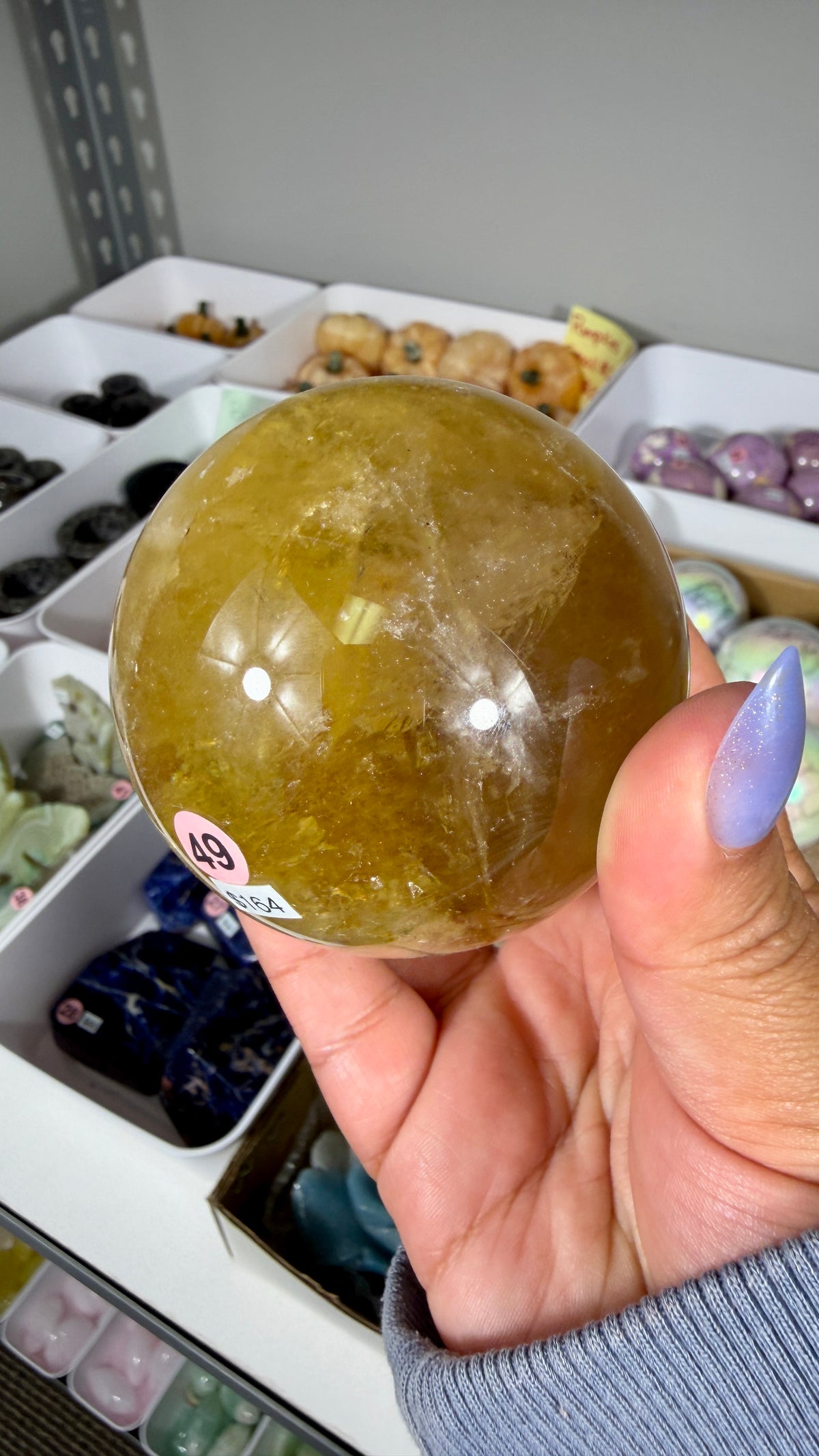 Gorgeous Natural Citrine Sphere from the Congo | Opt 49