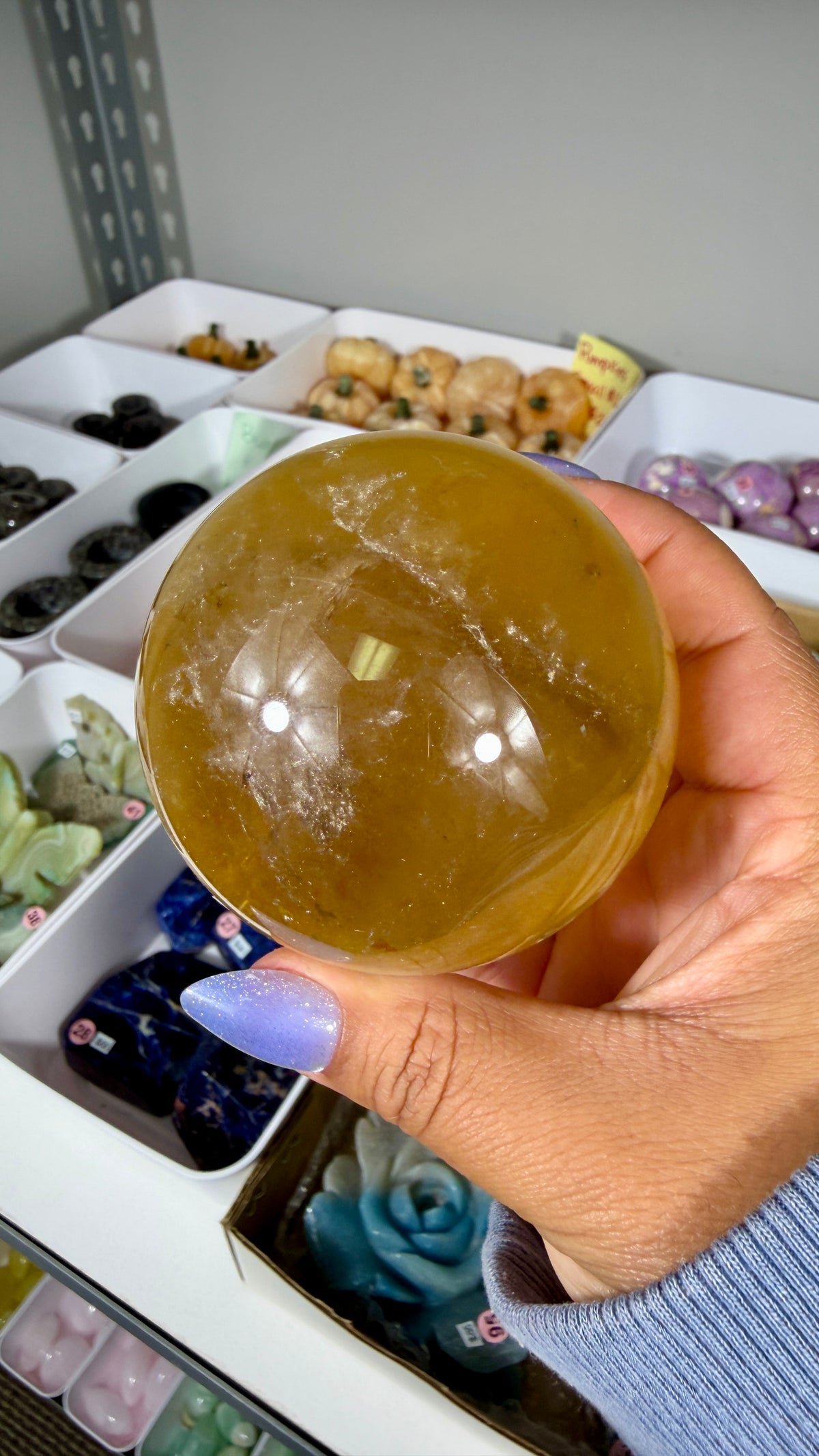 Gorgeous Natural Citrine Sphere from the Congo | Opt 49