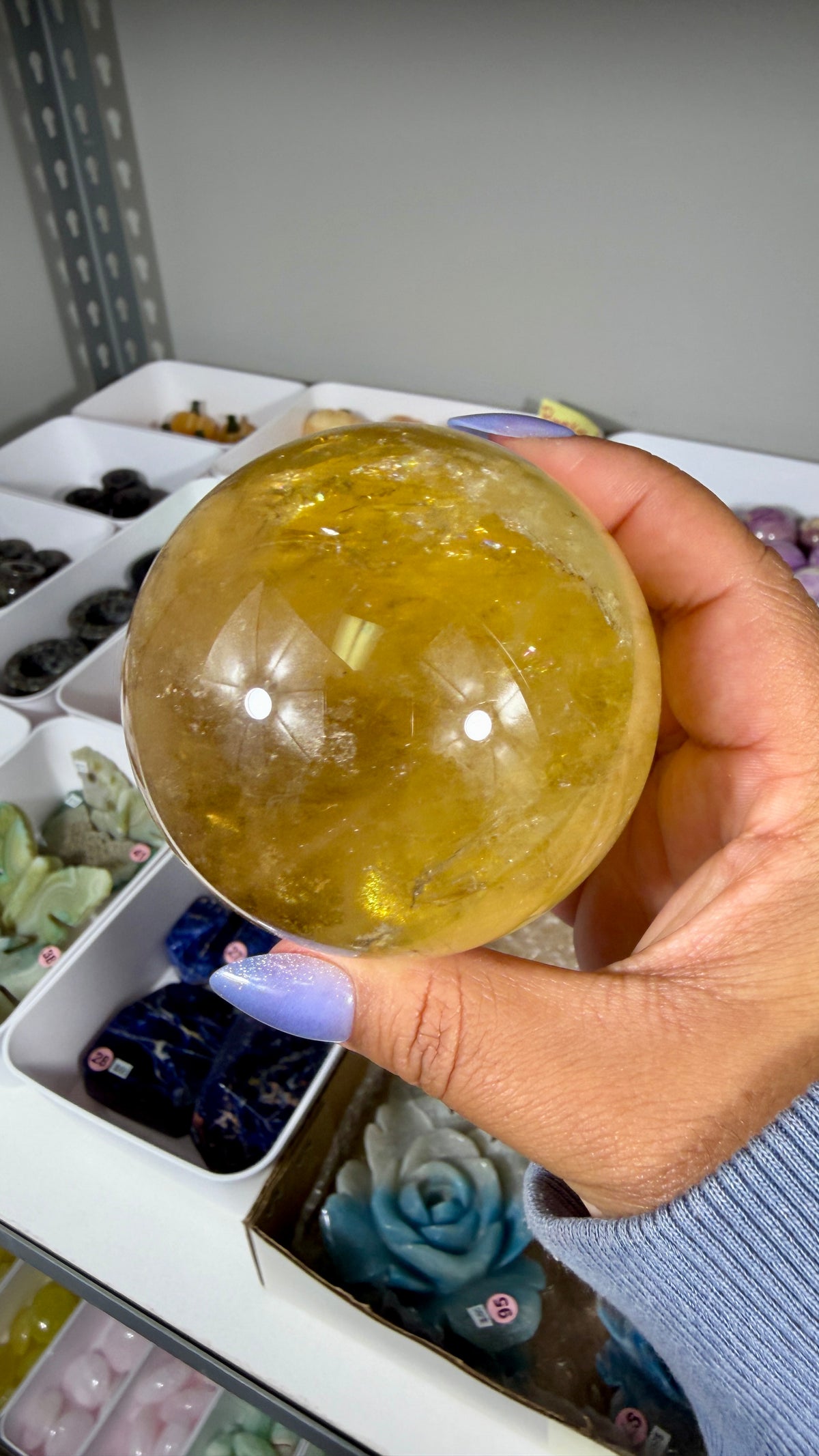 Gorgeous Natural Citrine Sphere from the Congo | Opt 49