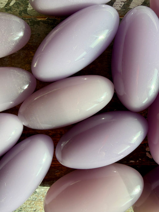 One (1) Lavender Fluorite Lingam | Intuitively Chosen