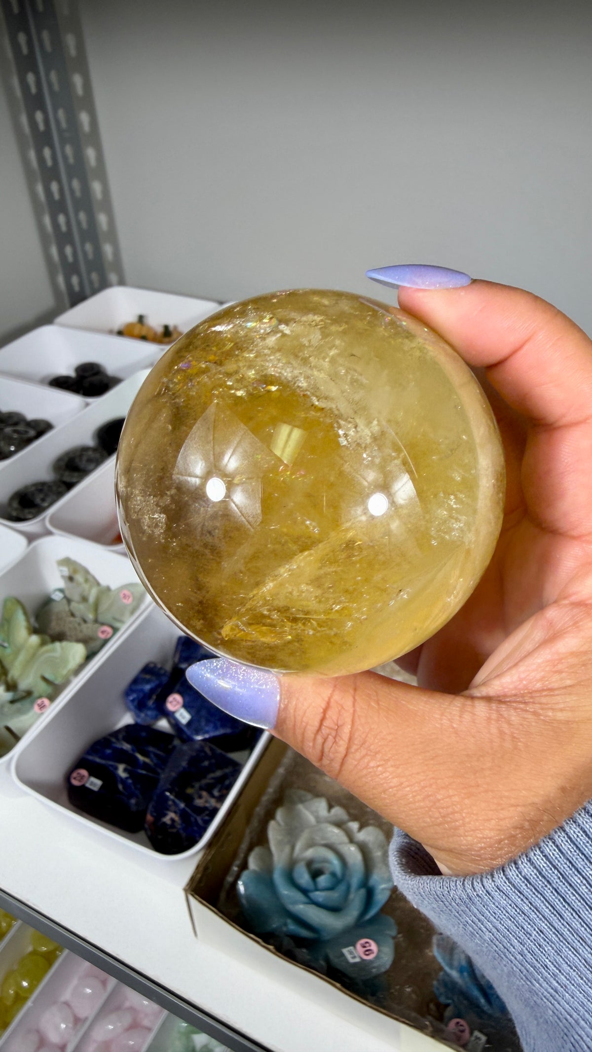 Gorgeous Natural Citrine Sphere from the Congo | Opt 49