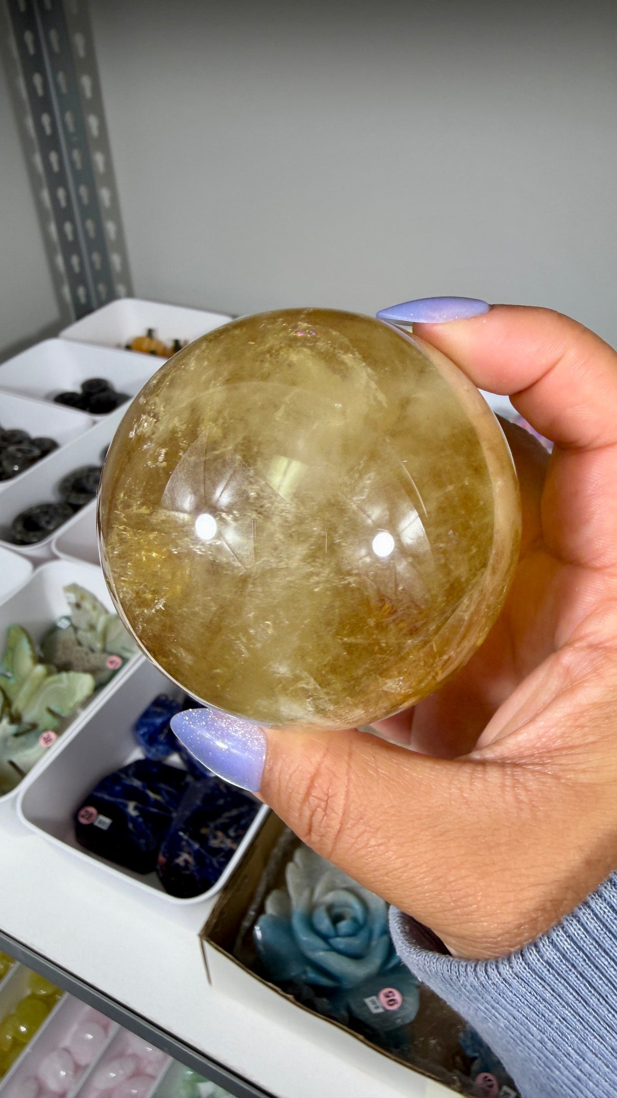 Gorgeous Natural Citrine Sphere from the Congo | Opt 49