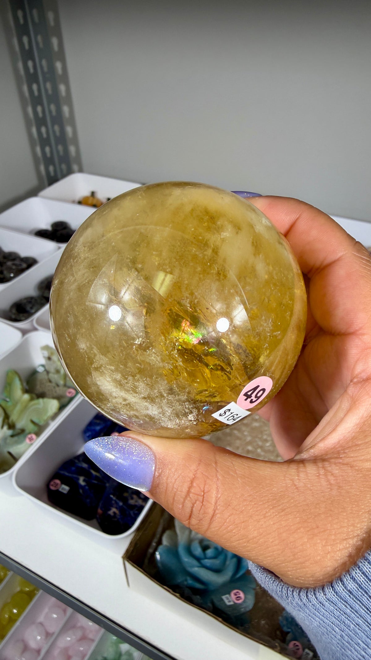 Gorgeous Natural Citrine Sphere from the Congo | Opt 49