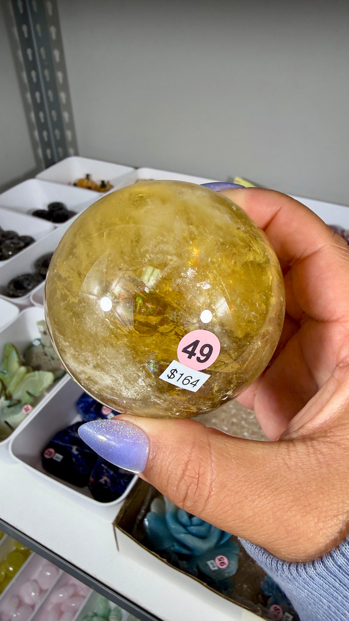Gorgeous Natural Citrine Sphere from the Congo | Opt 49