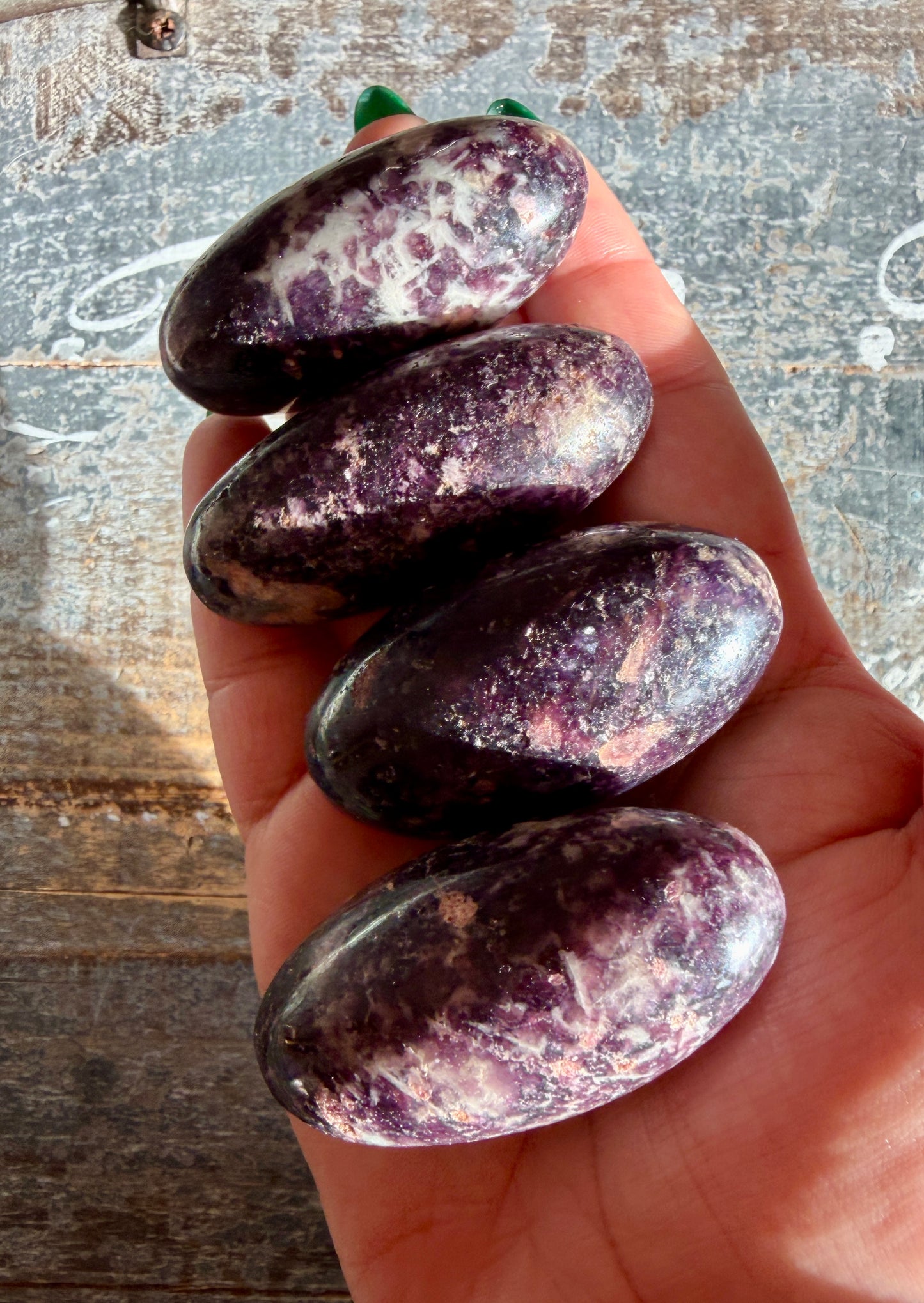 One (1) Gorgeous Lepidolite, Pink Tourmaline & Quartz Lingam | Intuitively Chosen