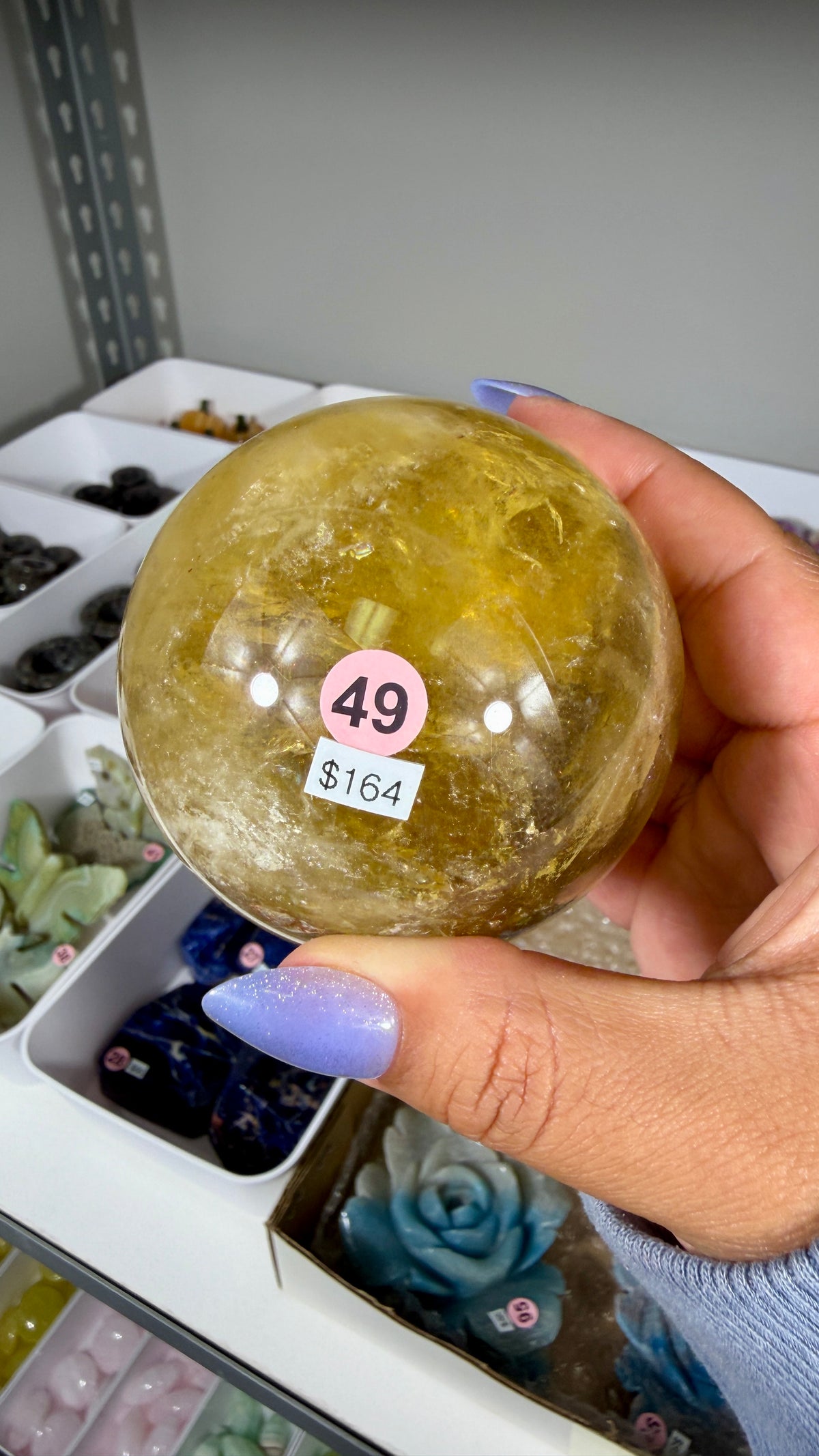 Gorgeous Natural Citrine Sphere from the Congo | Opt 49