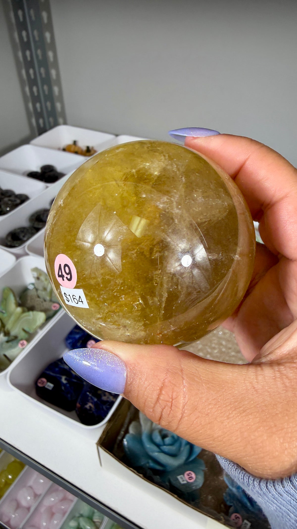 Gorgeous Natural Citrine Sphere from the Congo | Opt 49