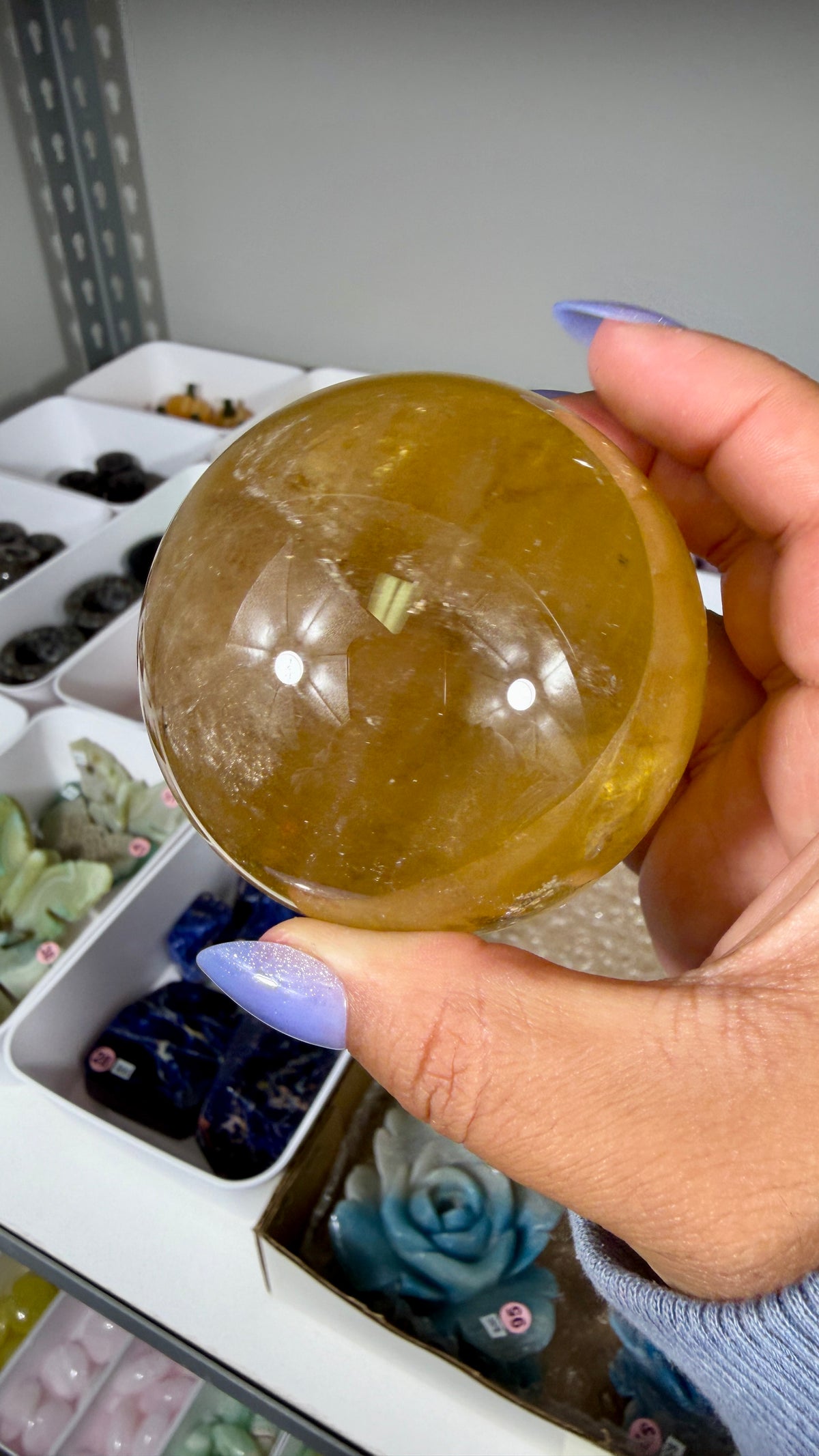 Gorgeous Natural Citrine Sphere from the Congo | Opt 49