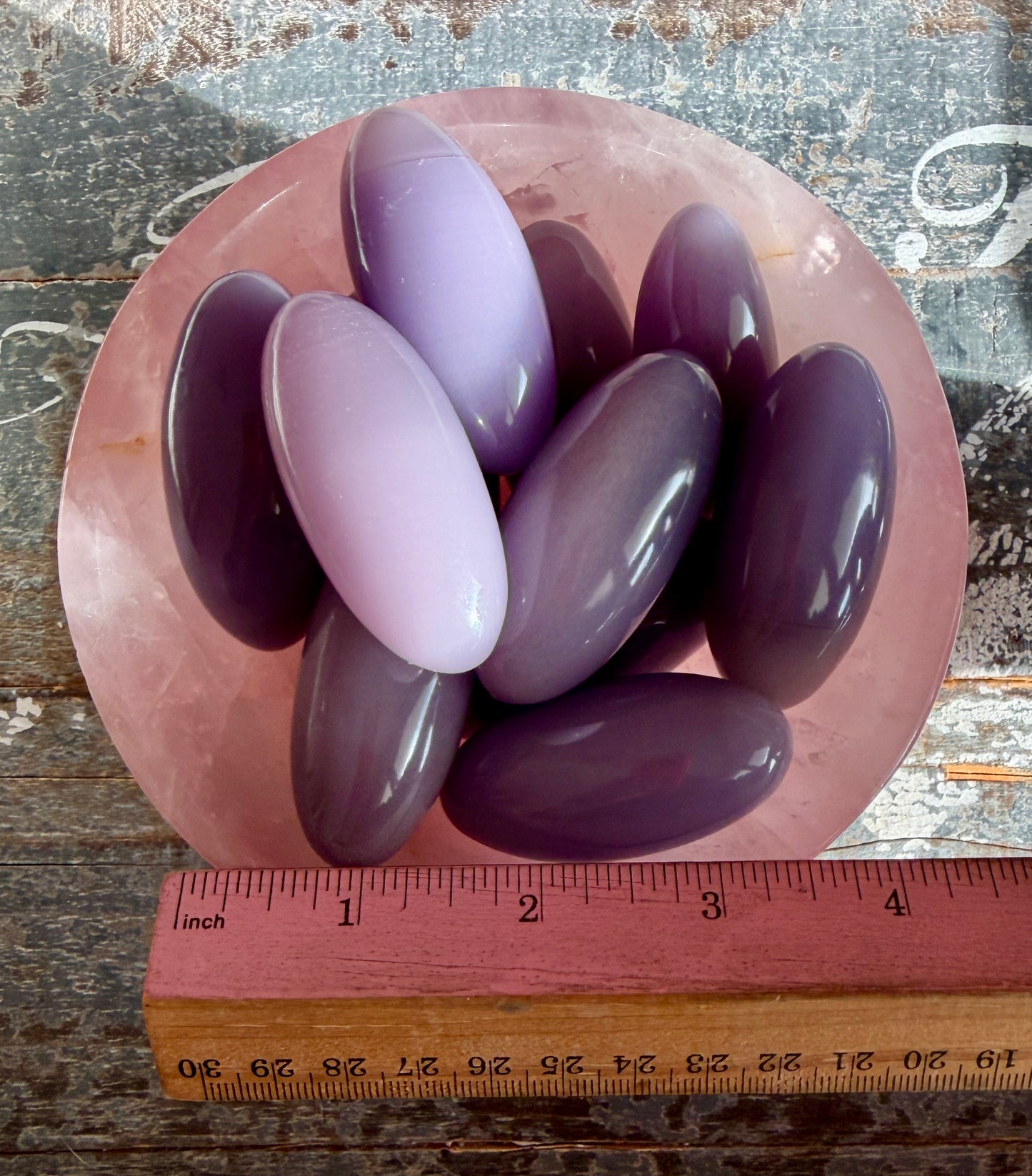 One (1) Lavender Fluorite Lingam | Intuitively Chosen