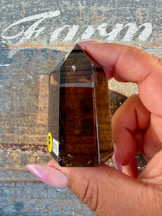 Super Clear Dark Smokey Quartz Tower | Brazil | Opt F