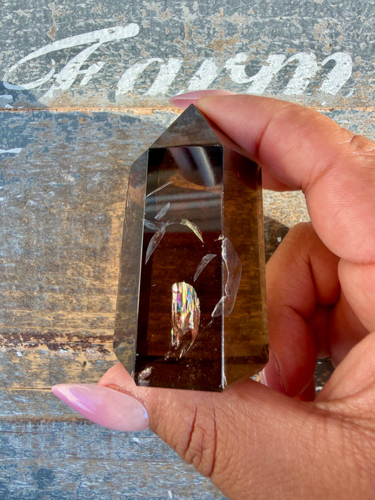 Super Clear Dark Smokey Quartz Tower | Brazil | Opt F