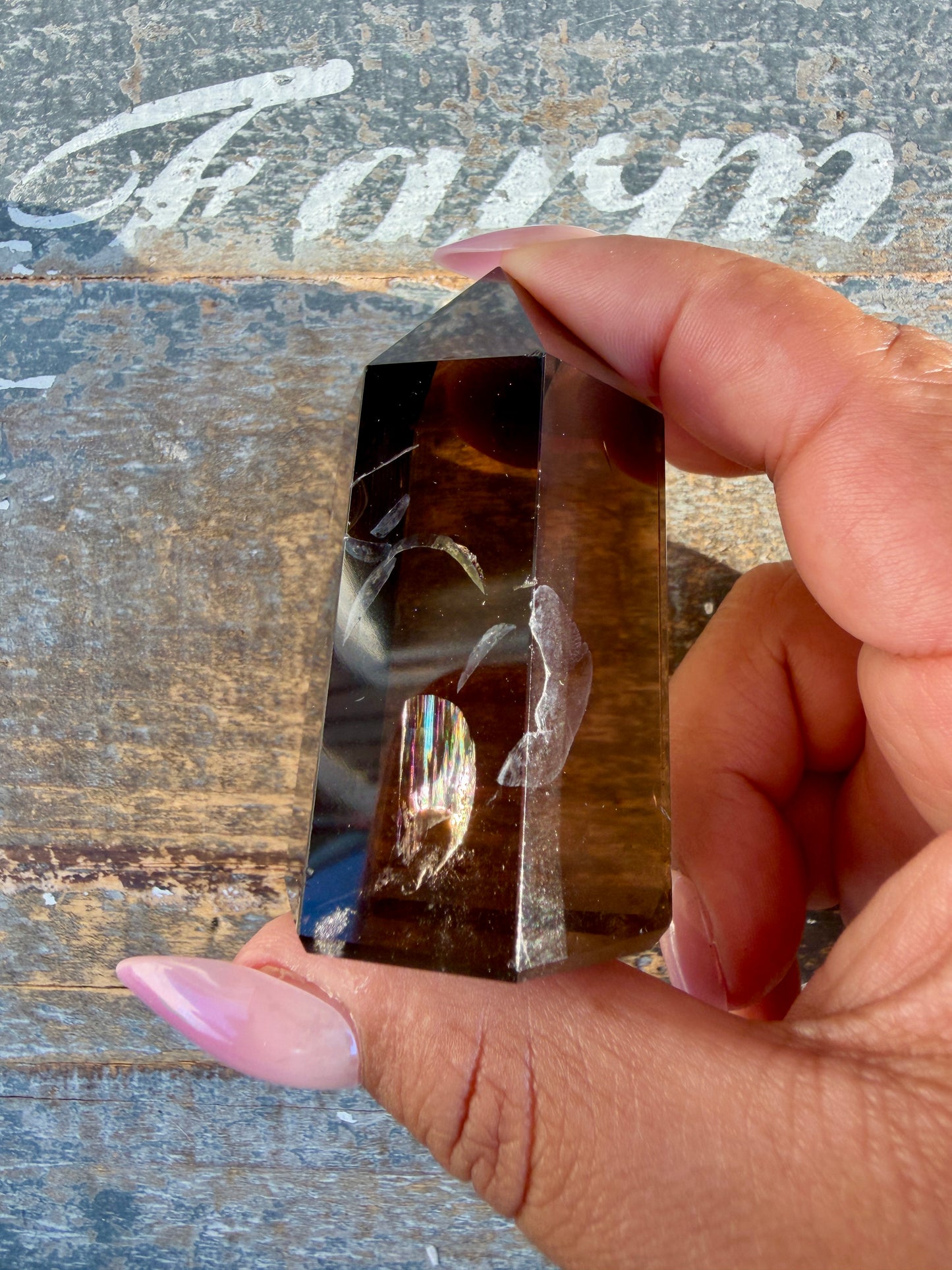 Super Clear Dark Smokey Quartz Tower | Brazil | Opt F