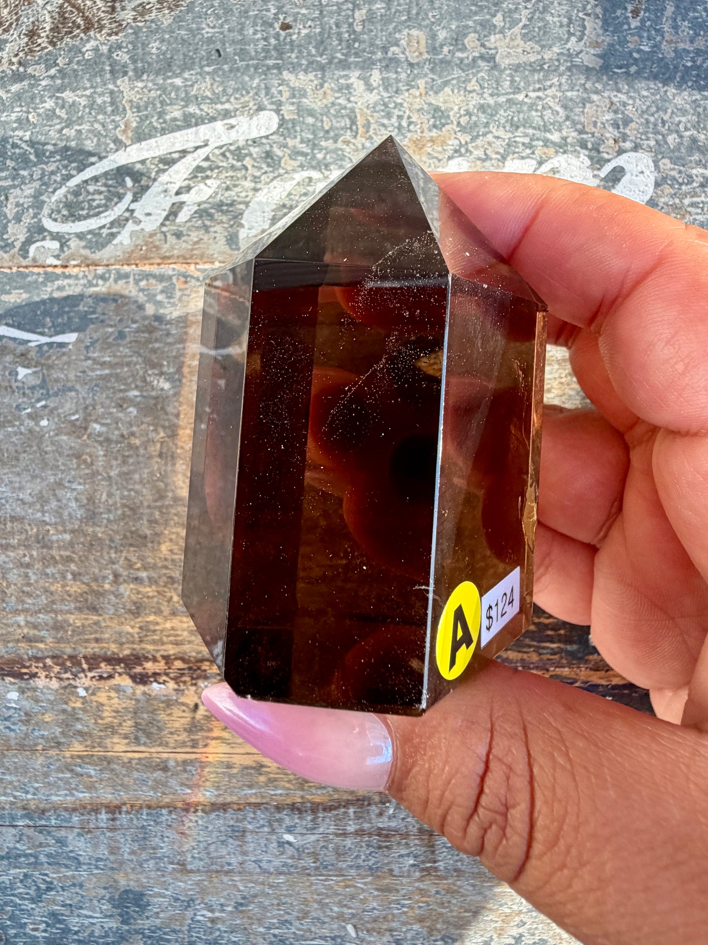 Super Clear Dark Smokey Quartz Tower | Brazil | Opt A