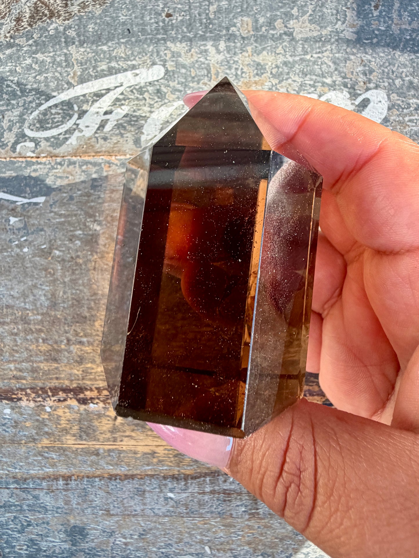 Super Clear Dark Smokey Quartz Tower | Brazil | Opt A