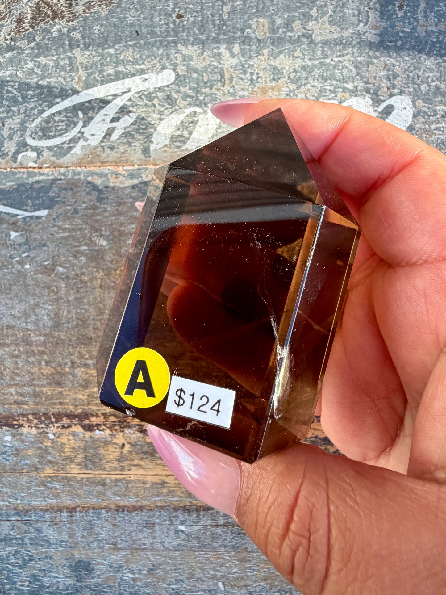 Super Clear Dark Smokey Quartz Tower | Brazil | Opt A