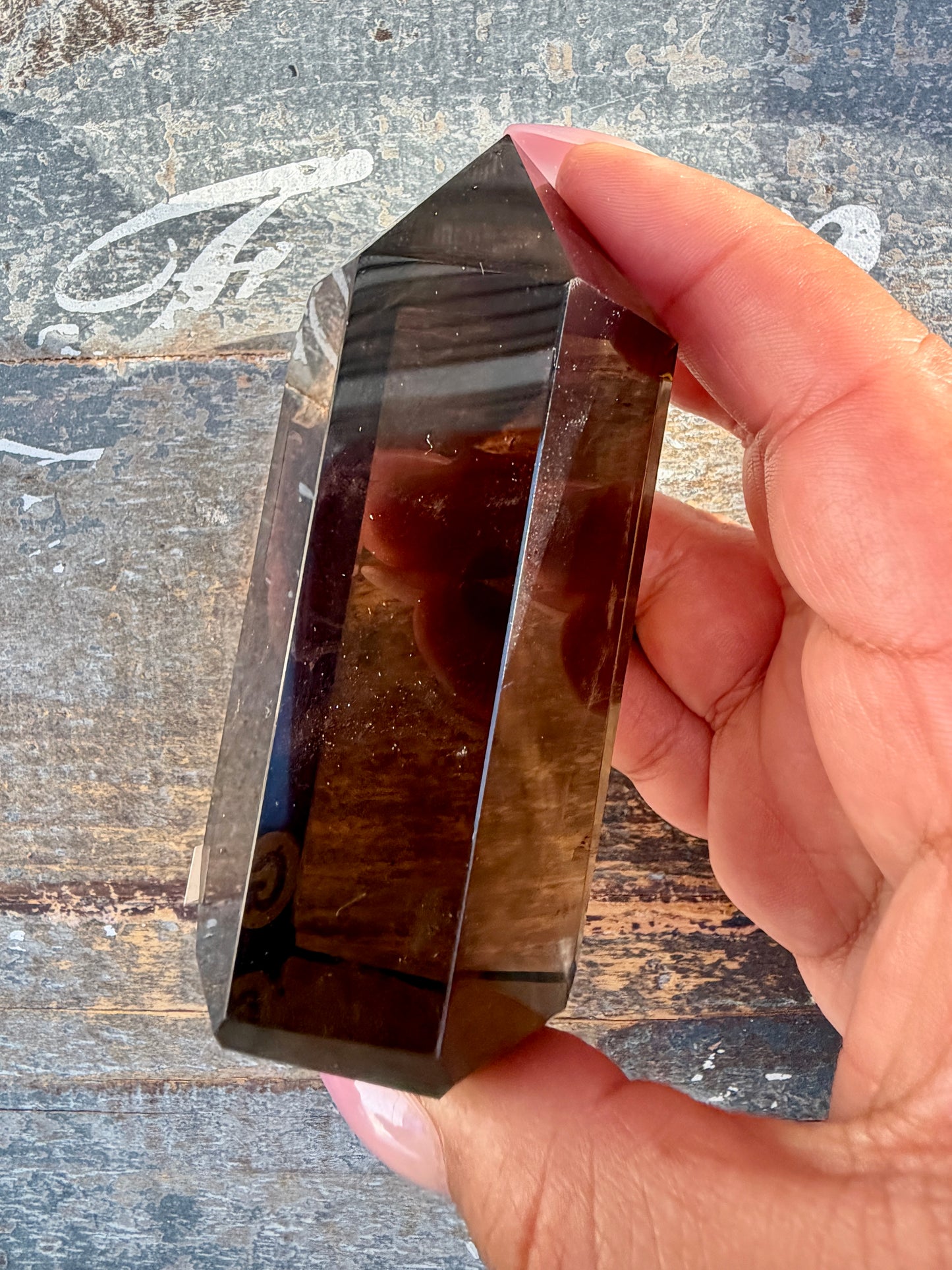 Super Clear Dark Smokey Quartz Tower | Brazil | Opt G