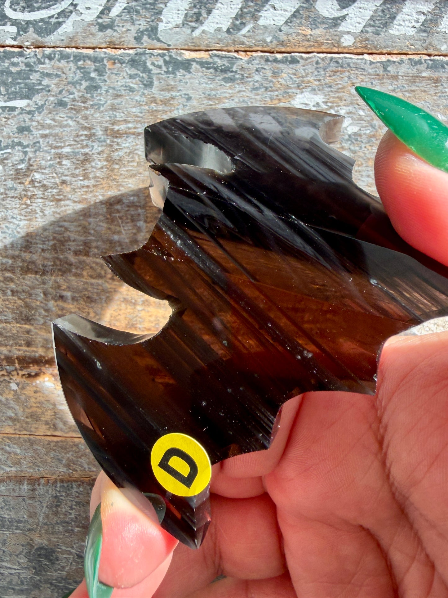 Spooky Midnight Lace Obsidian Bat | Opt D