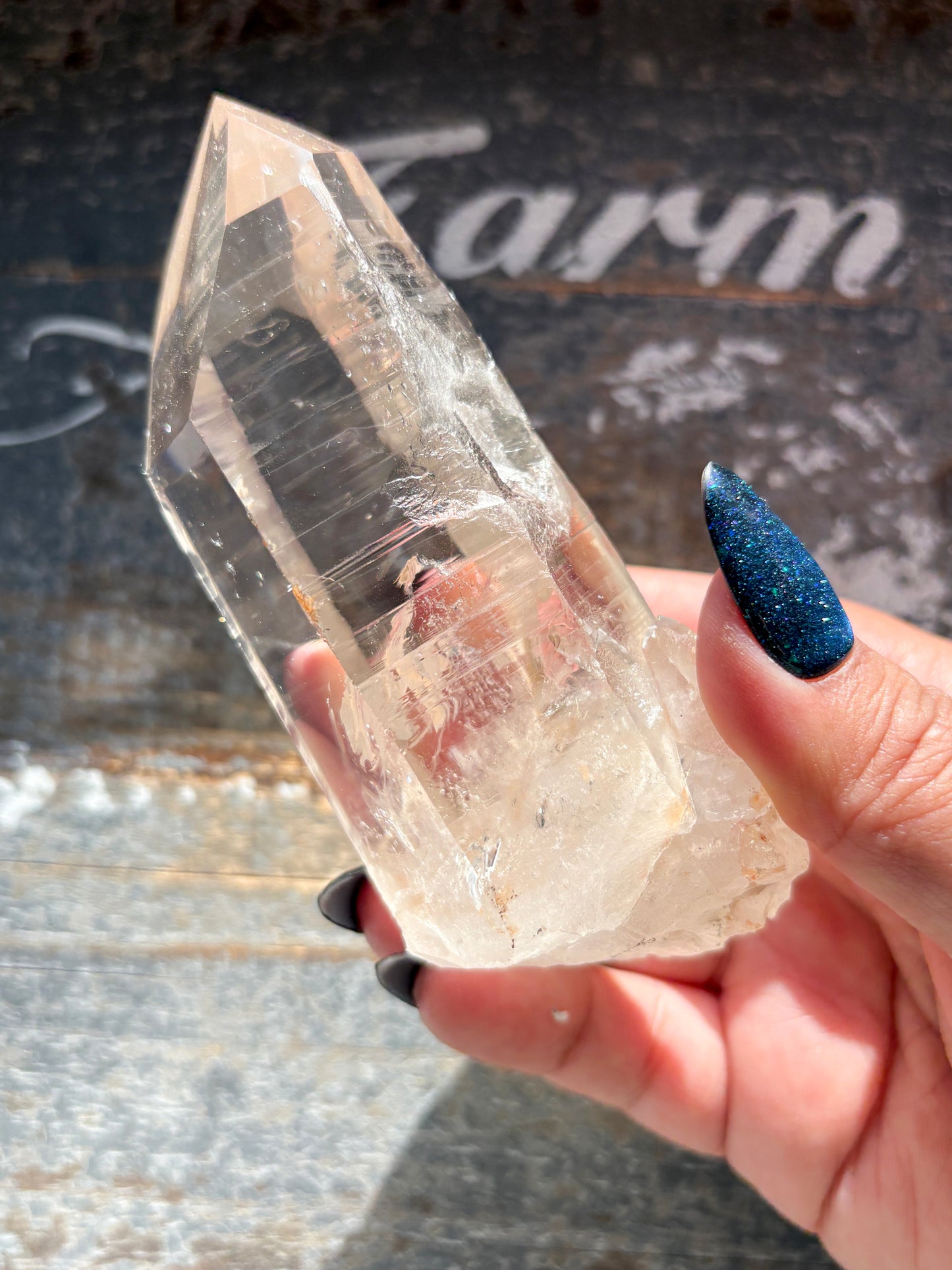 Gorgeous High Quality Lemurian on Custom Stand from Brazil