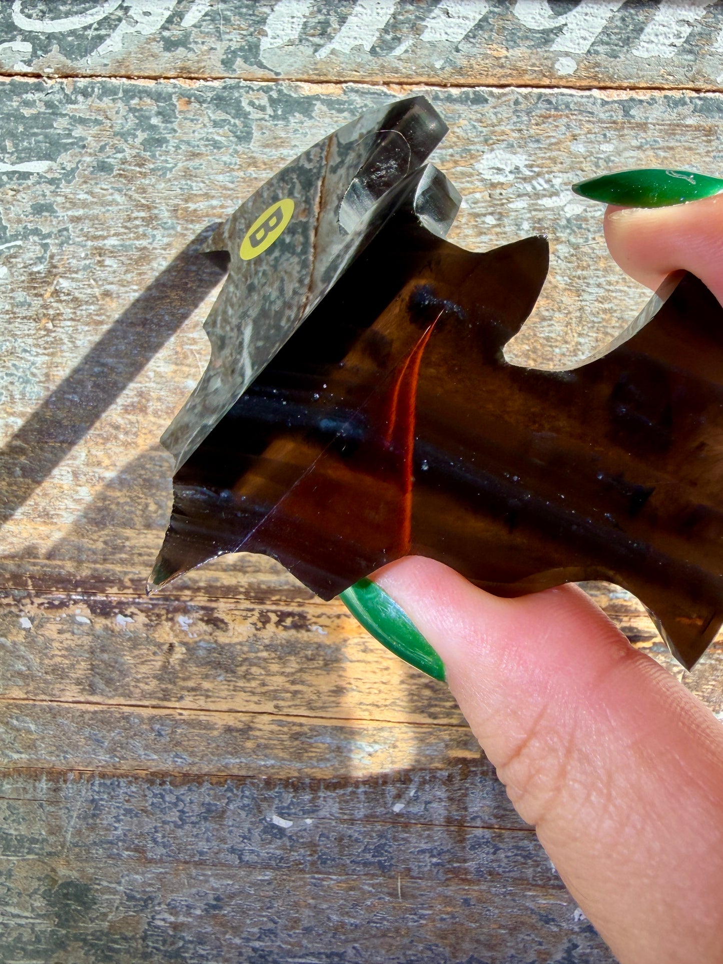 Spooky Midnight Lace Obsidian Bat | Opt B