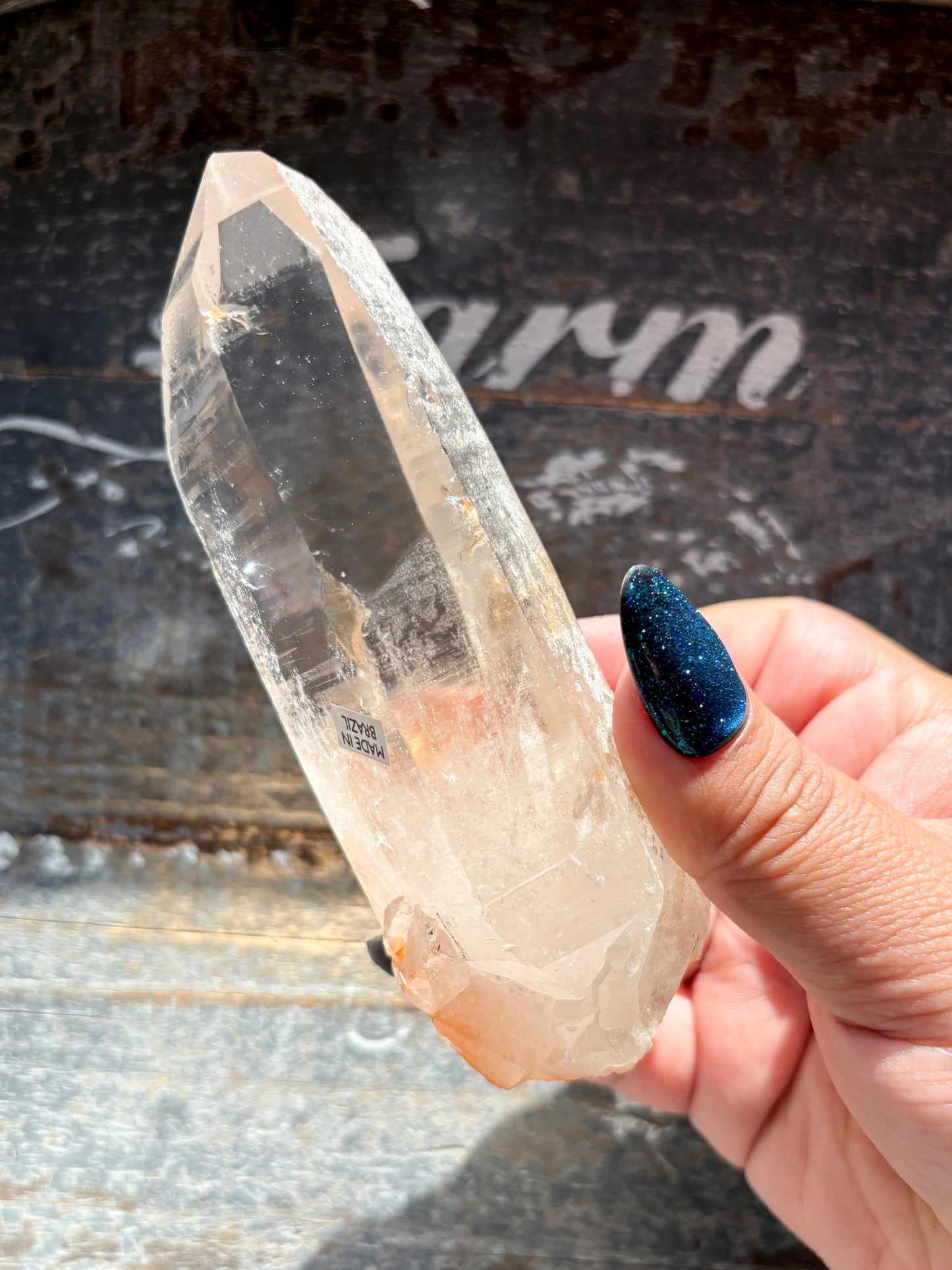 Gorgeous High Quality Lemurian on Custom Stand from Brazil