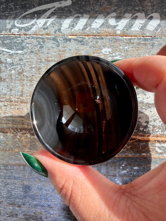 Spooky Midnight Lace Obsidian Mini Bowl | Opt S