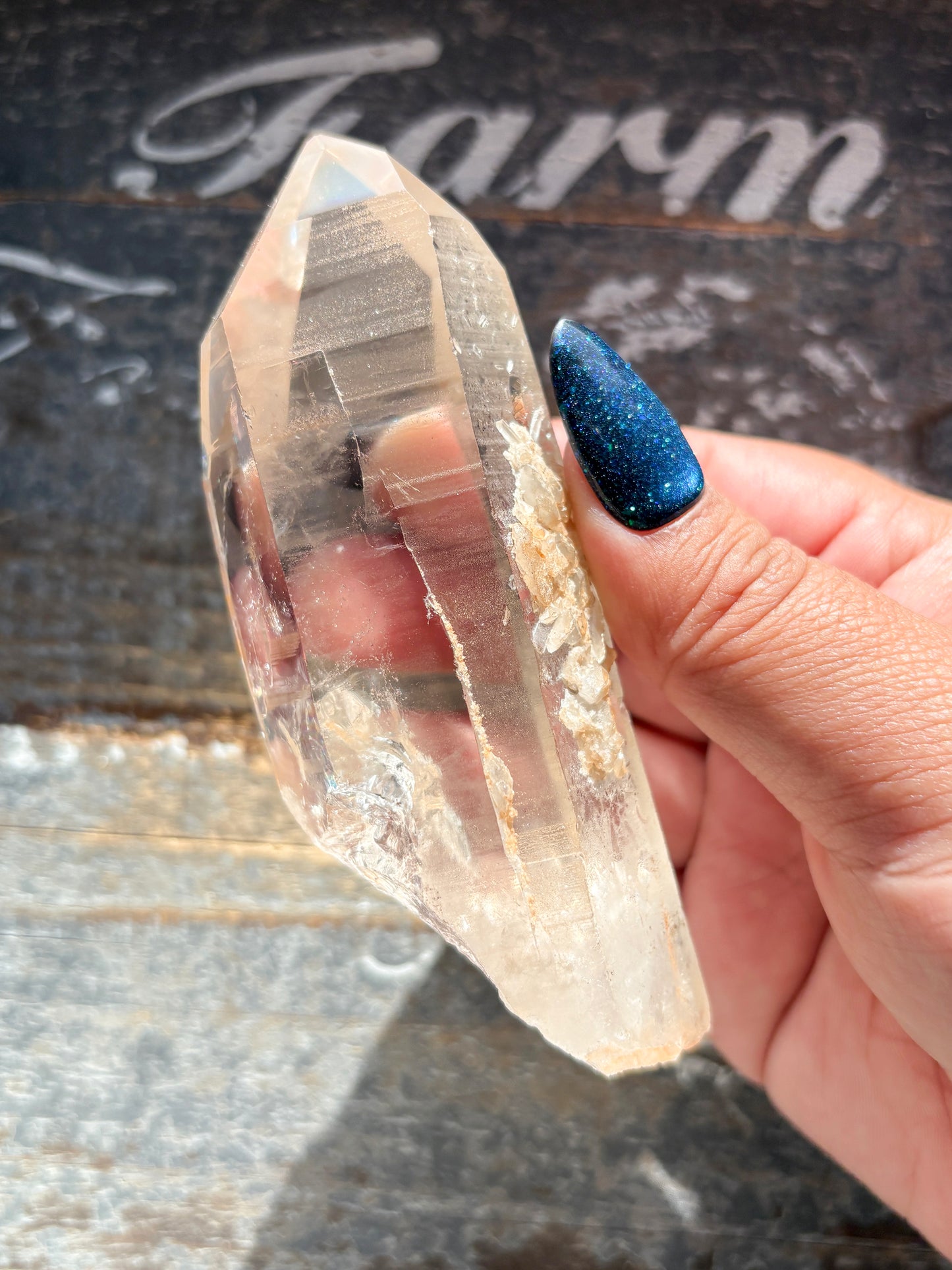 Gorgeous High Quality Lemurian on Custom Stand from Brazil