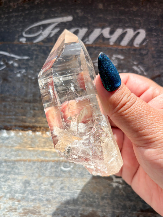 Gorgeous High Quality Lemurian on Custom Stand from Brazil