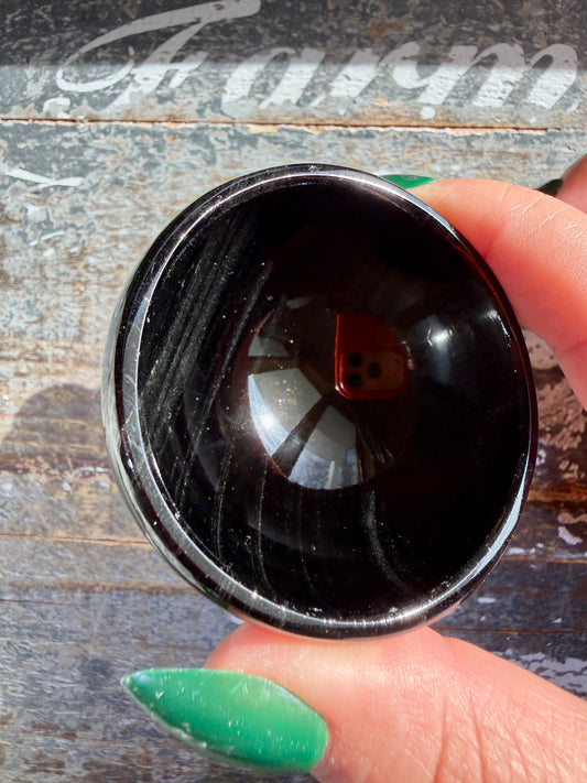 Spooky Midnight Lace Obsidian Mini Bowl | Opt T