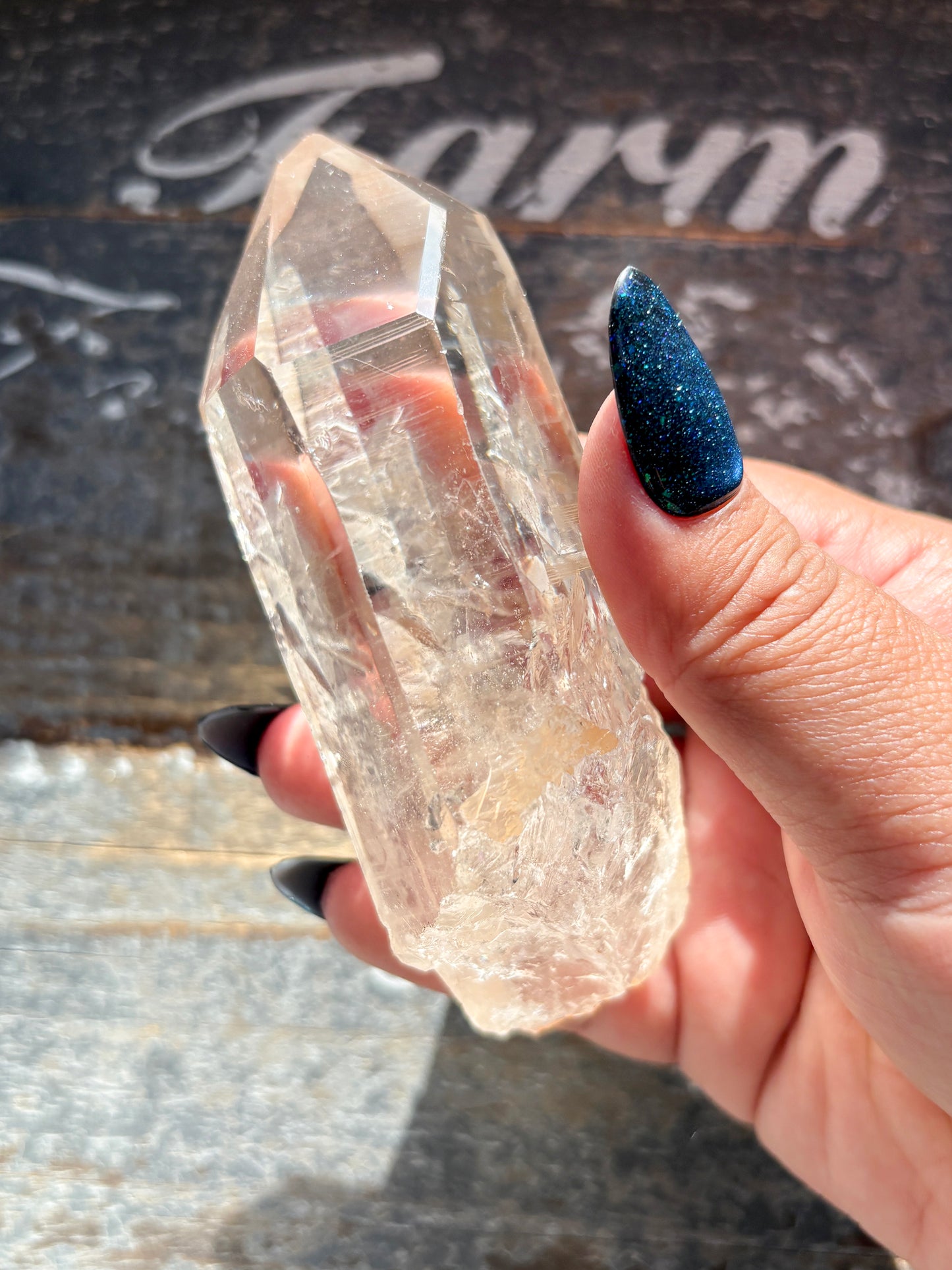 Gorgeous High Quality Lemurian on Custom Stand from Brazil