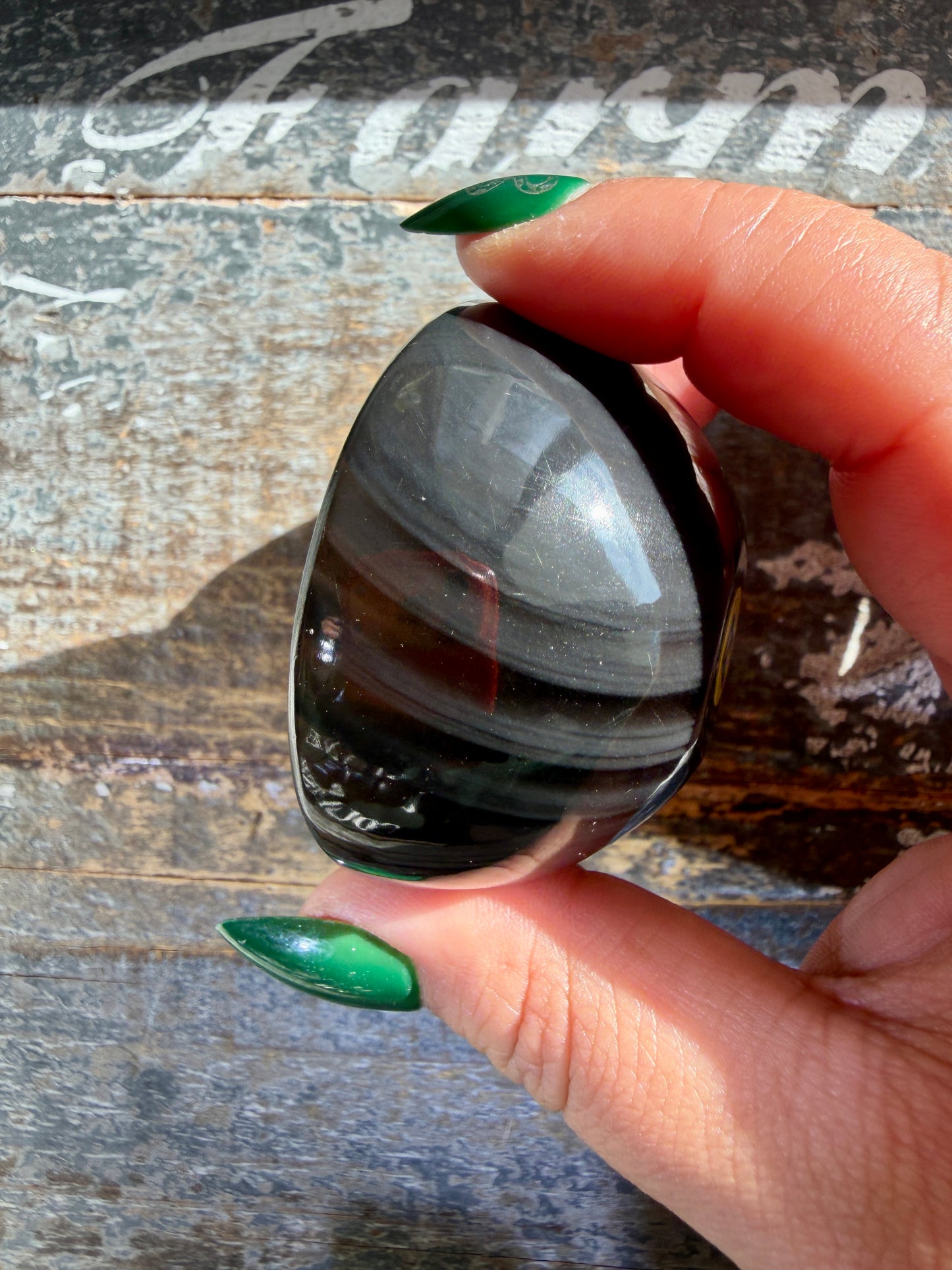 Spooky Midnight Lace Obsidian Mini Bowl | Opt R