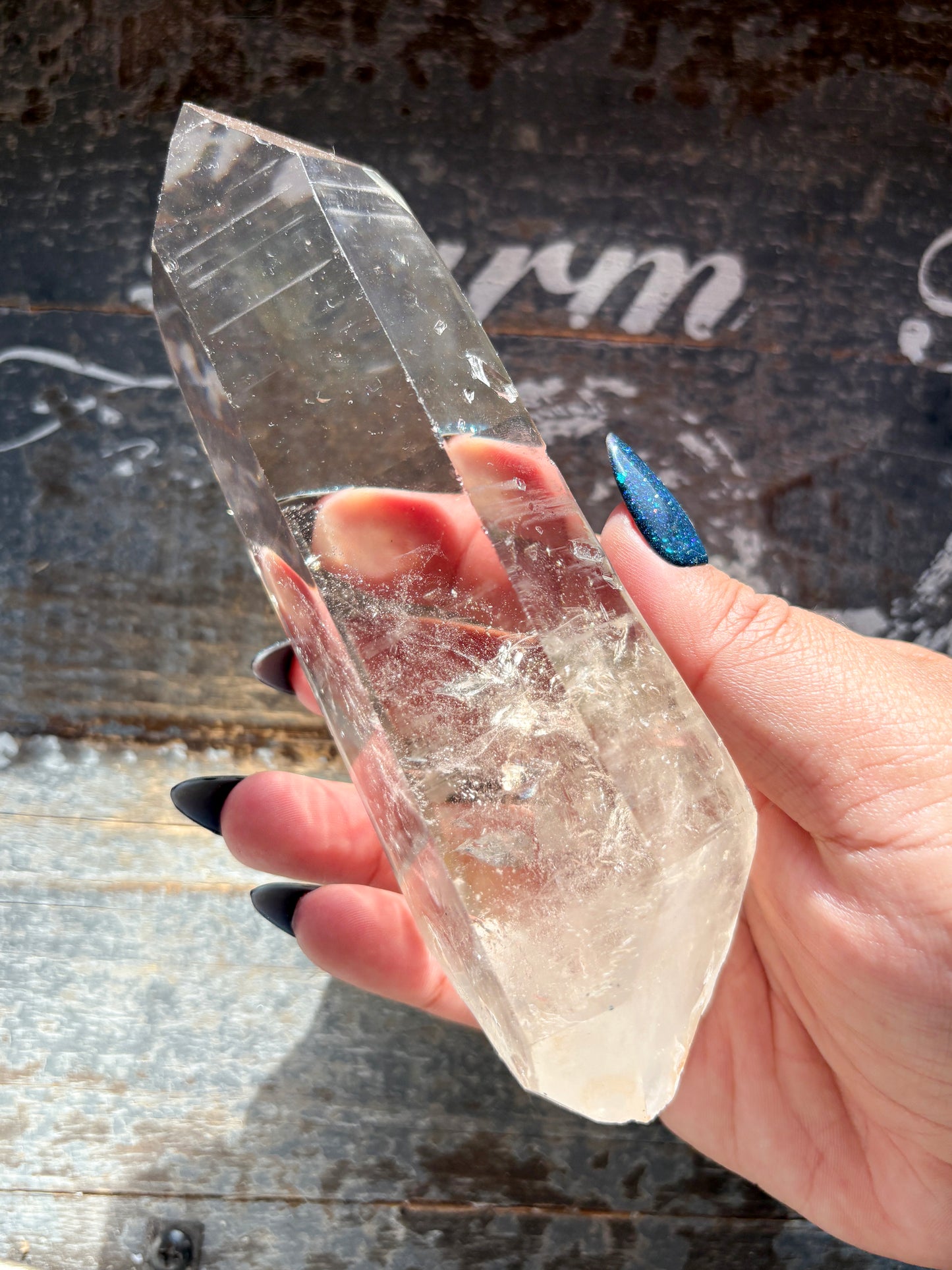 Gorgeous High Quality Lemurian on Custom Stand from Brazil