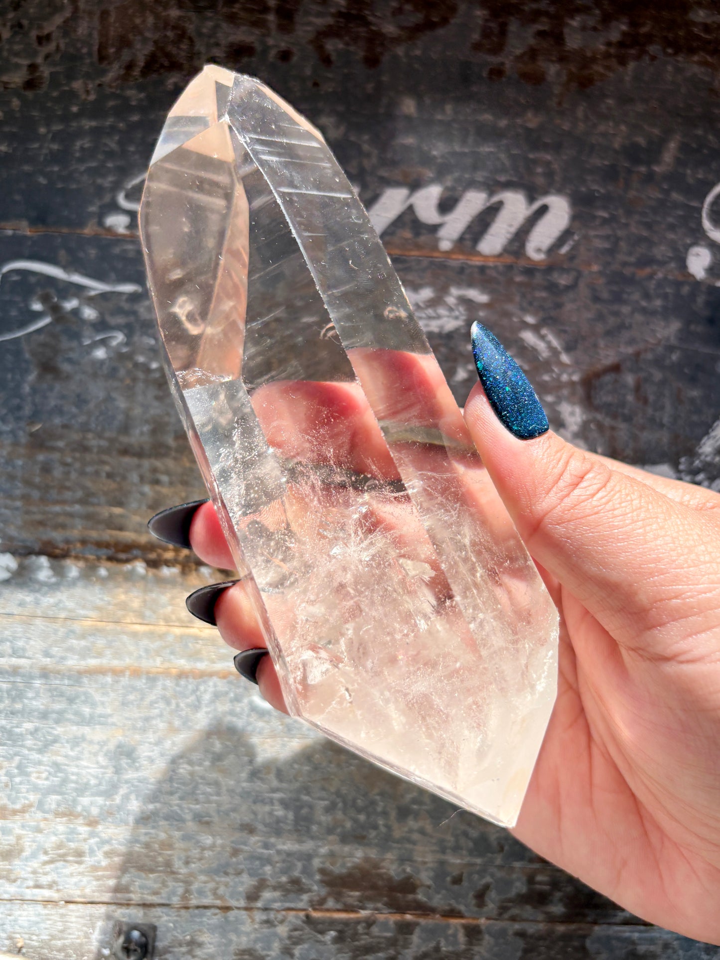 Gorgeous High Quality Lemurian on Custom Stand from Brazil