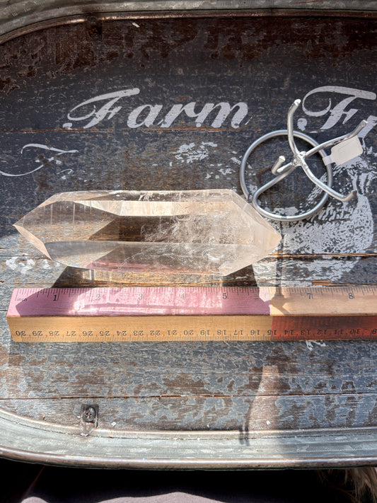 Gorgeous High Quality Lemurian on Custom Stand from Brazil