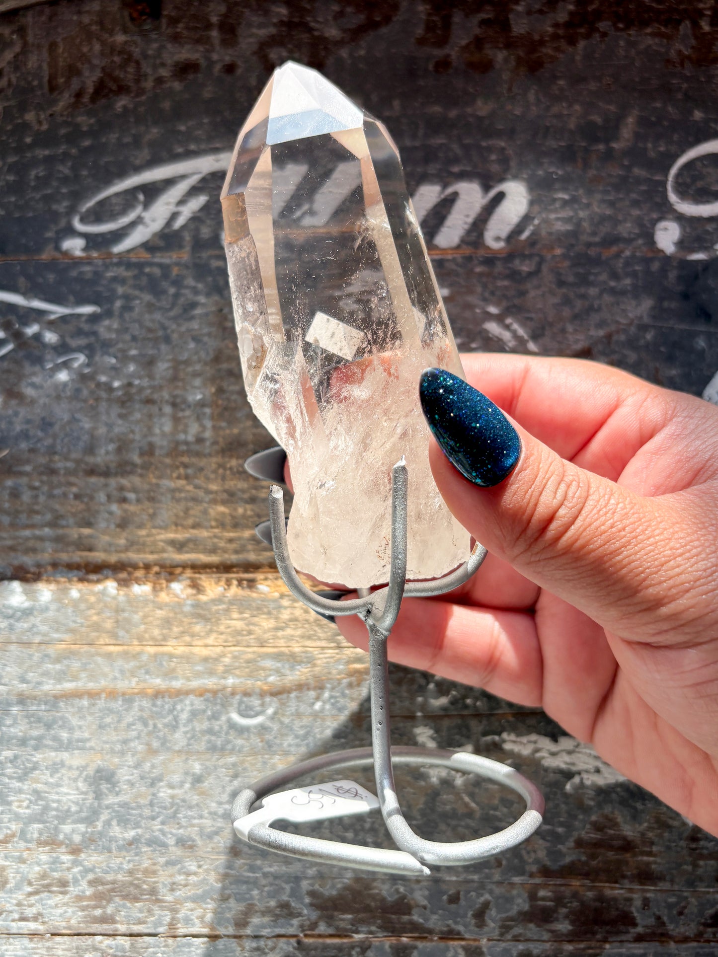 Gorgeous High Quality Lemurian on Custom Stand from Brazil