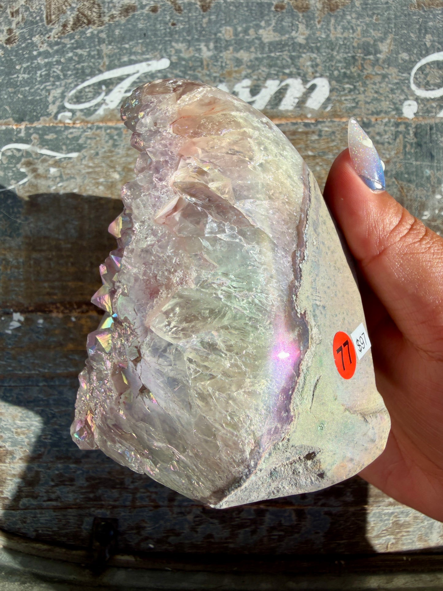 Gorgeous AURA Amethyst Cut Base | Brazil | Opt 77