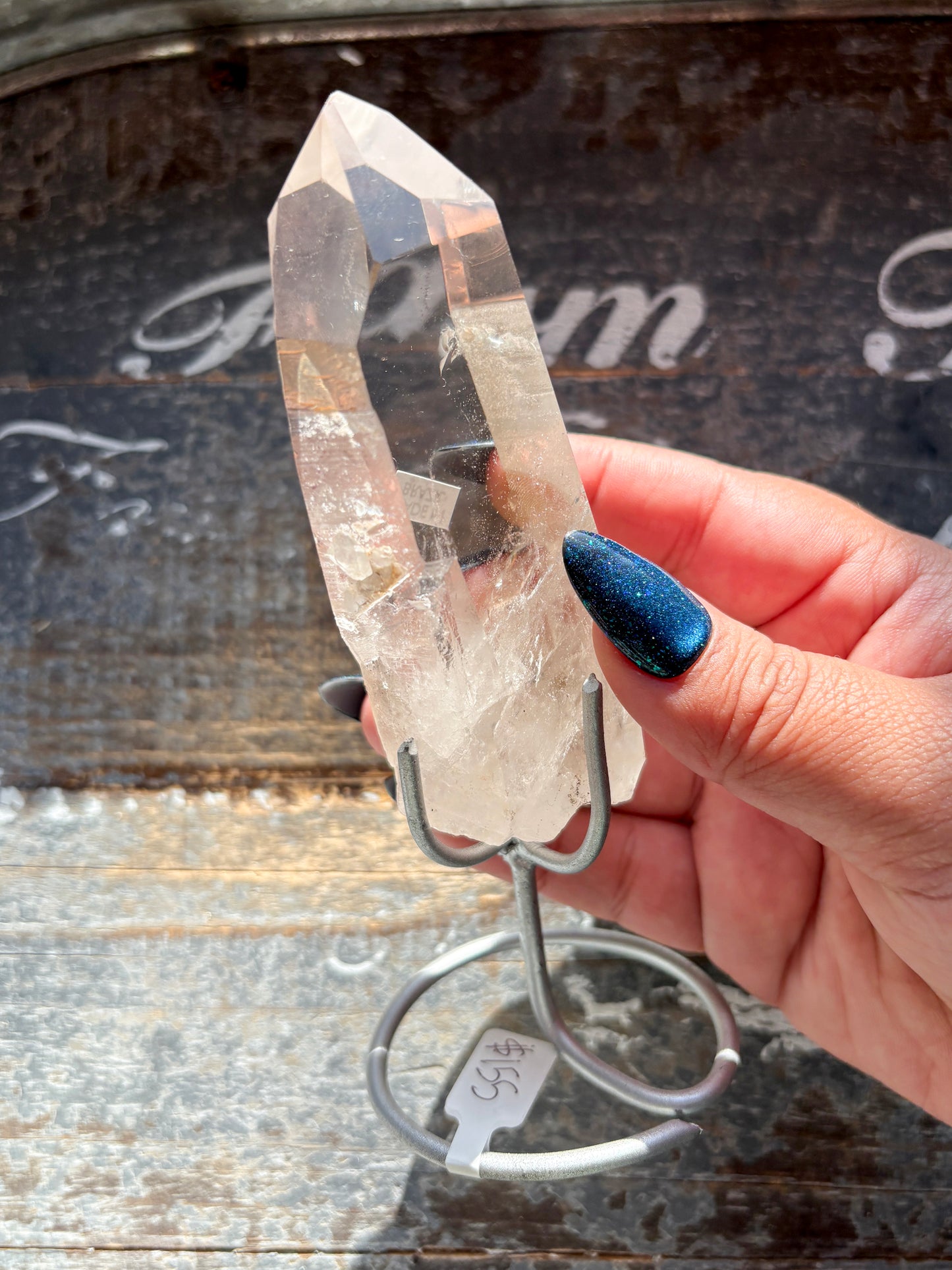 Gorgeous High Quality Lemurian on Custom Stand from Brazil