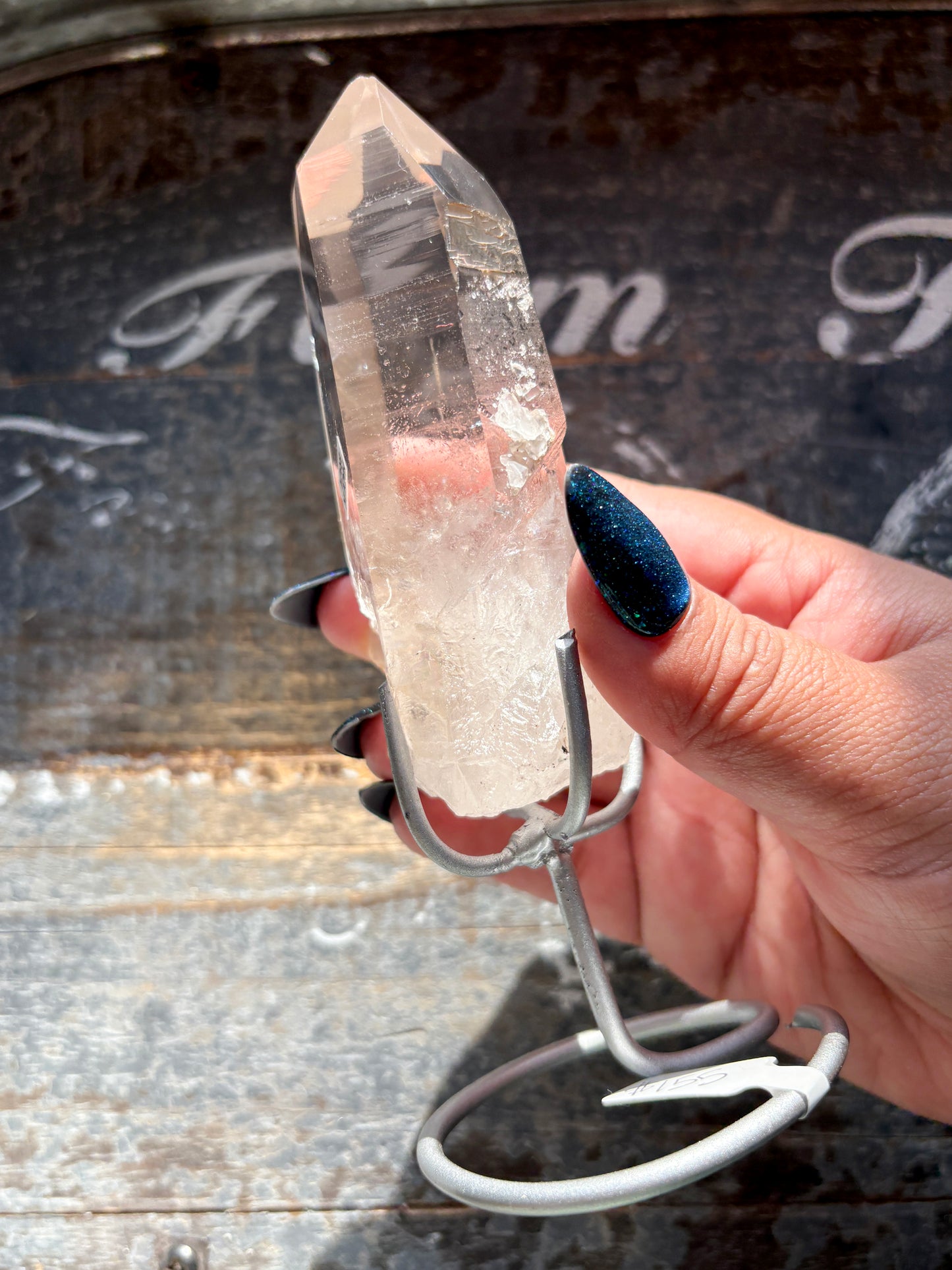 Gorgeous High Quality Lemurian on Custom Stand from Brazil