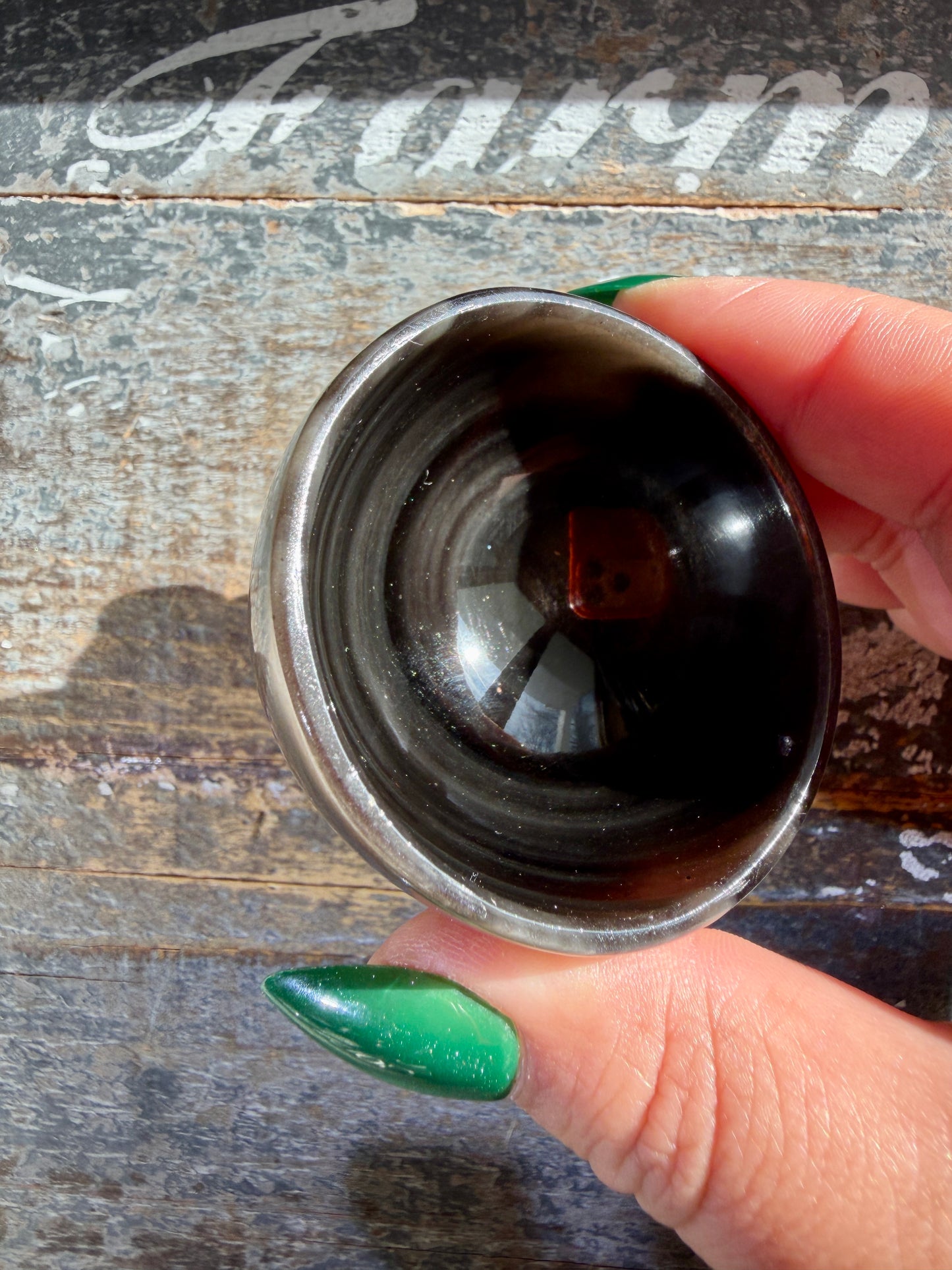 Spooky Midnight Lace Obsidian Mini Bowl | Opt Q