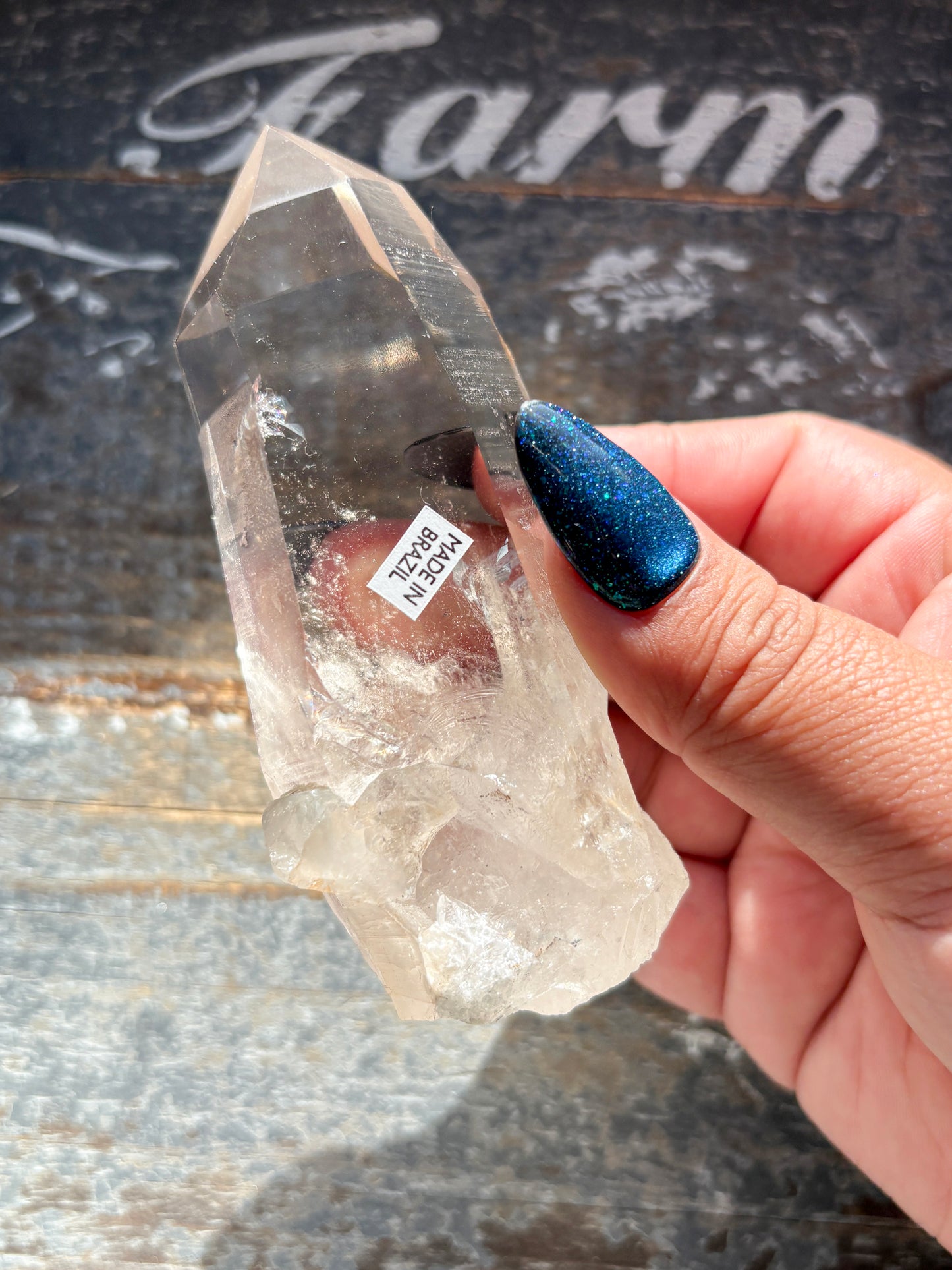 Gorgeous High Quality Lemurian on Custom Stand from Brazil