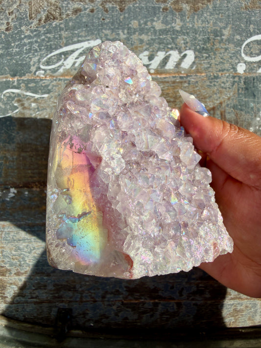 Gorgeous AURA Amethyst Cut Base | Brazil | Opt 77