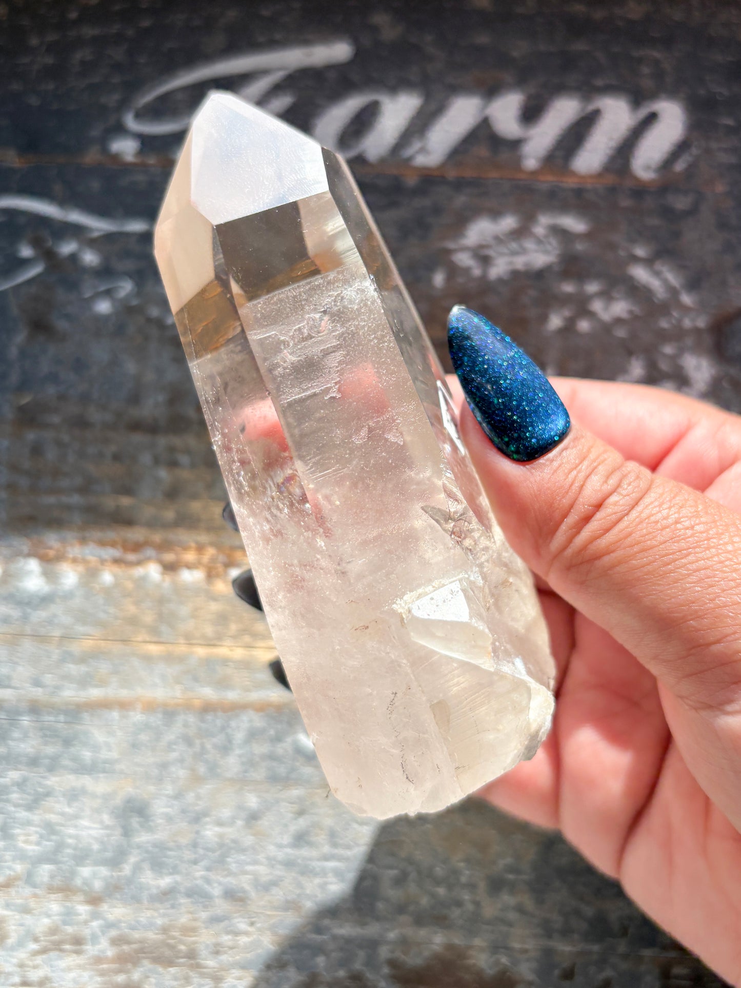 Gorgeous High Quality Lemurian on Custom Stand from Brazil